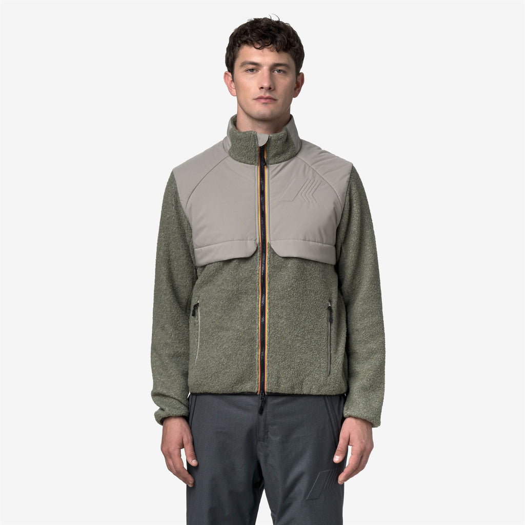 Fleece_MAN_BORNES W POLAR_Jacket_Green Oak - Commercial 4