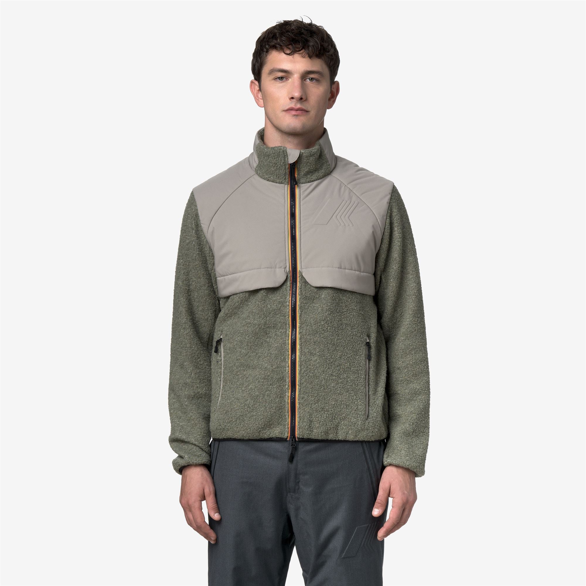 Fleece_MAN_BORNES W POLAR_Jacket_Green Oak - Commercial 4