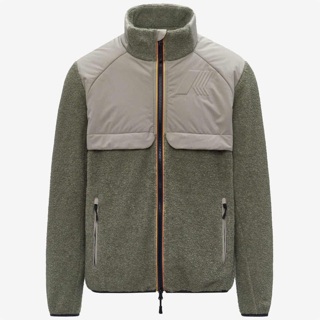 Fleece_MAN_BORNES W POLAR_Jacket_Green Oak - Commercial 1