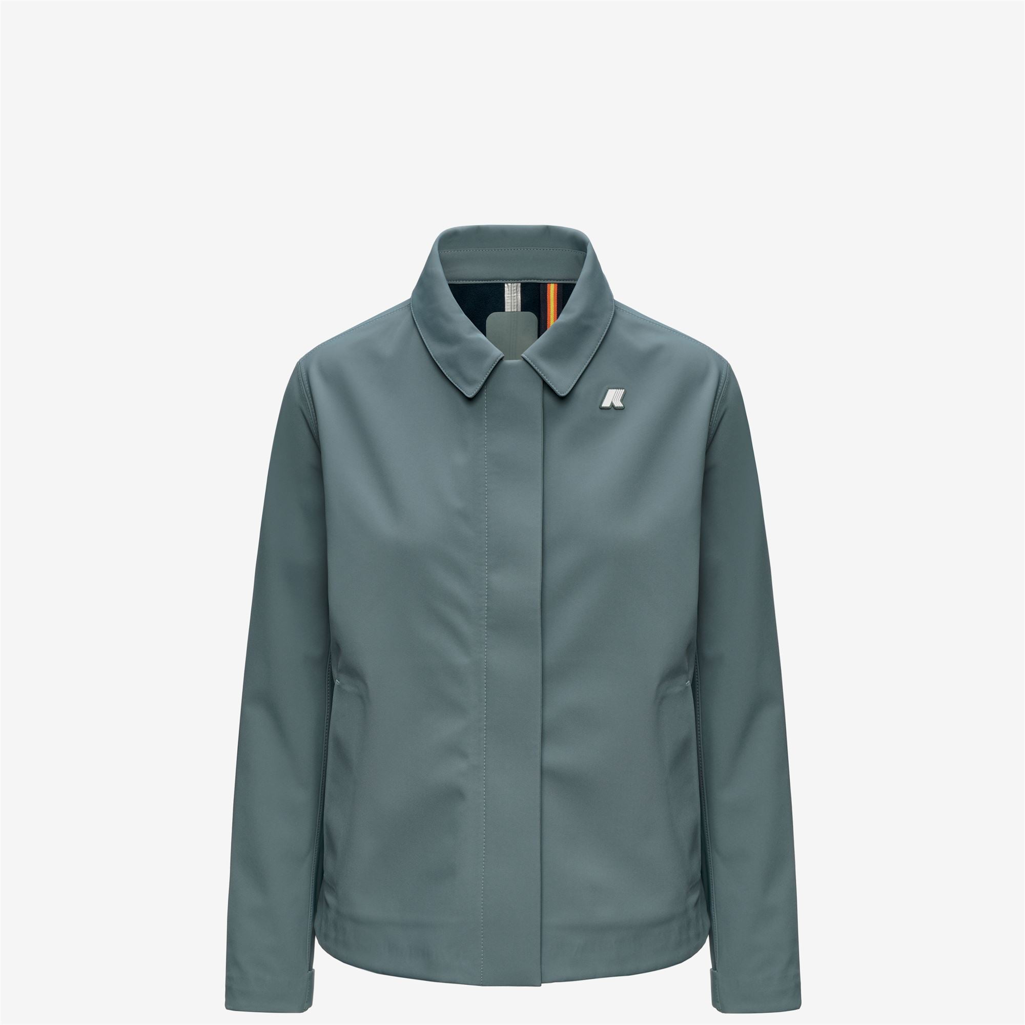 Jackets_Woman_BLEIZOU BONDED_Mid_Green Balsam - Blue Depth - Commercial 2