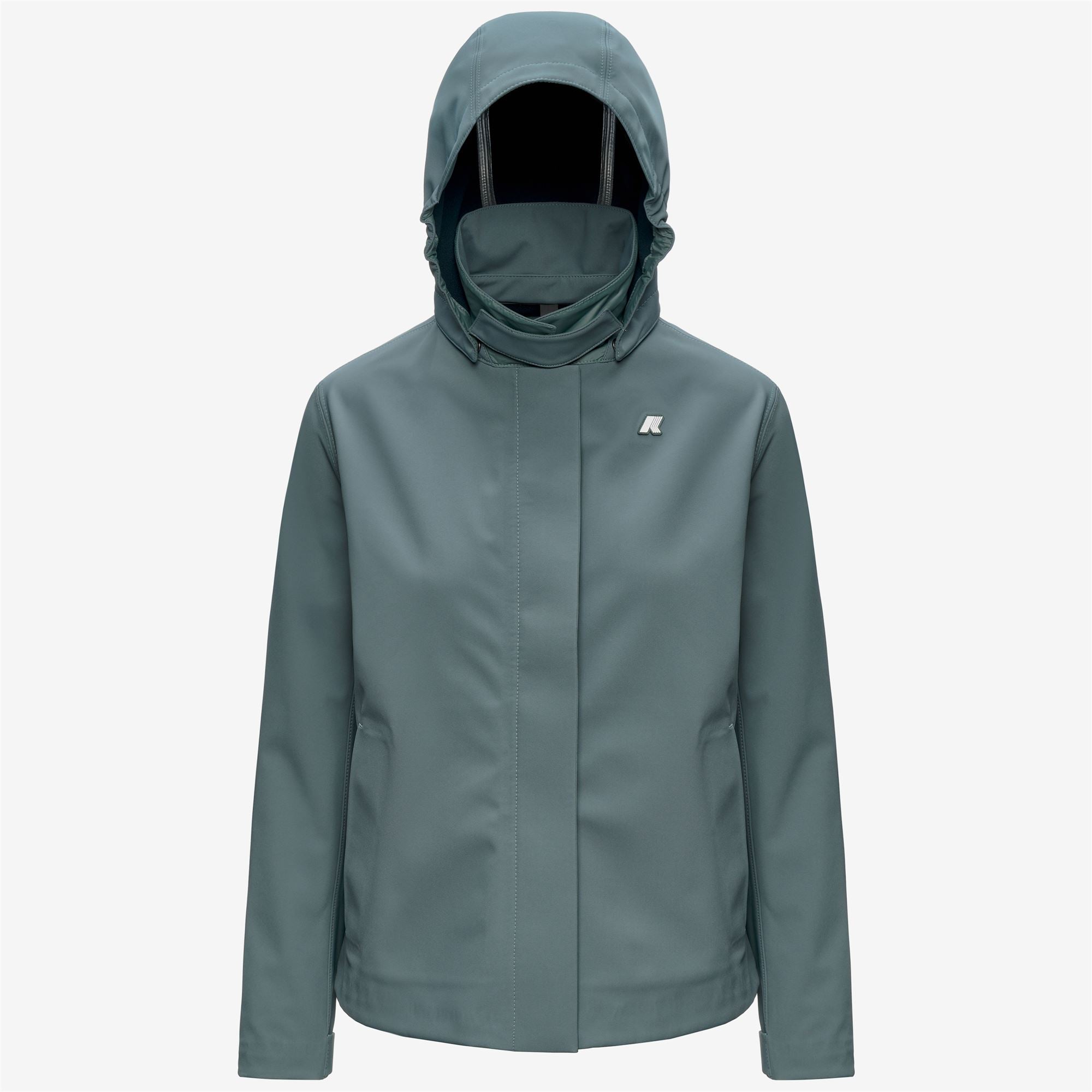 Jackets_Woman_BLEIZOU BONDED_Mid_Green Balsam - Blue Depth - Commercial 1