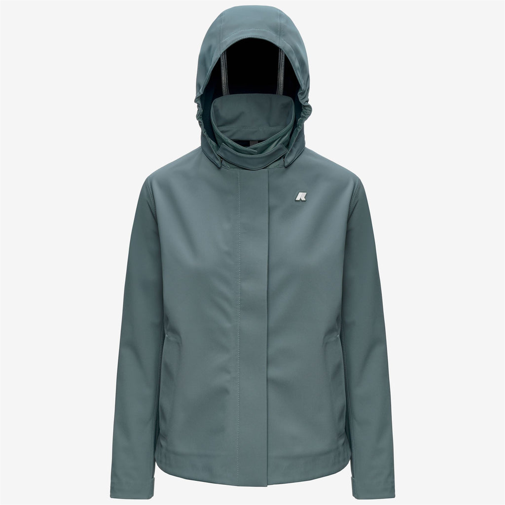 Jackets_Woman_BLEIZOU BONDED_Mid_Green Balsam - Blue Depth - Commercial 1