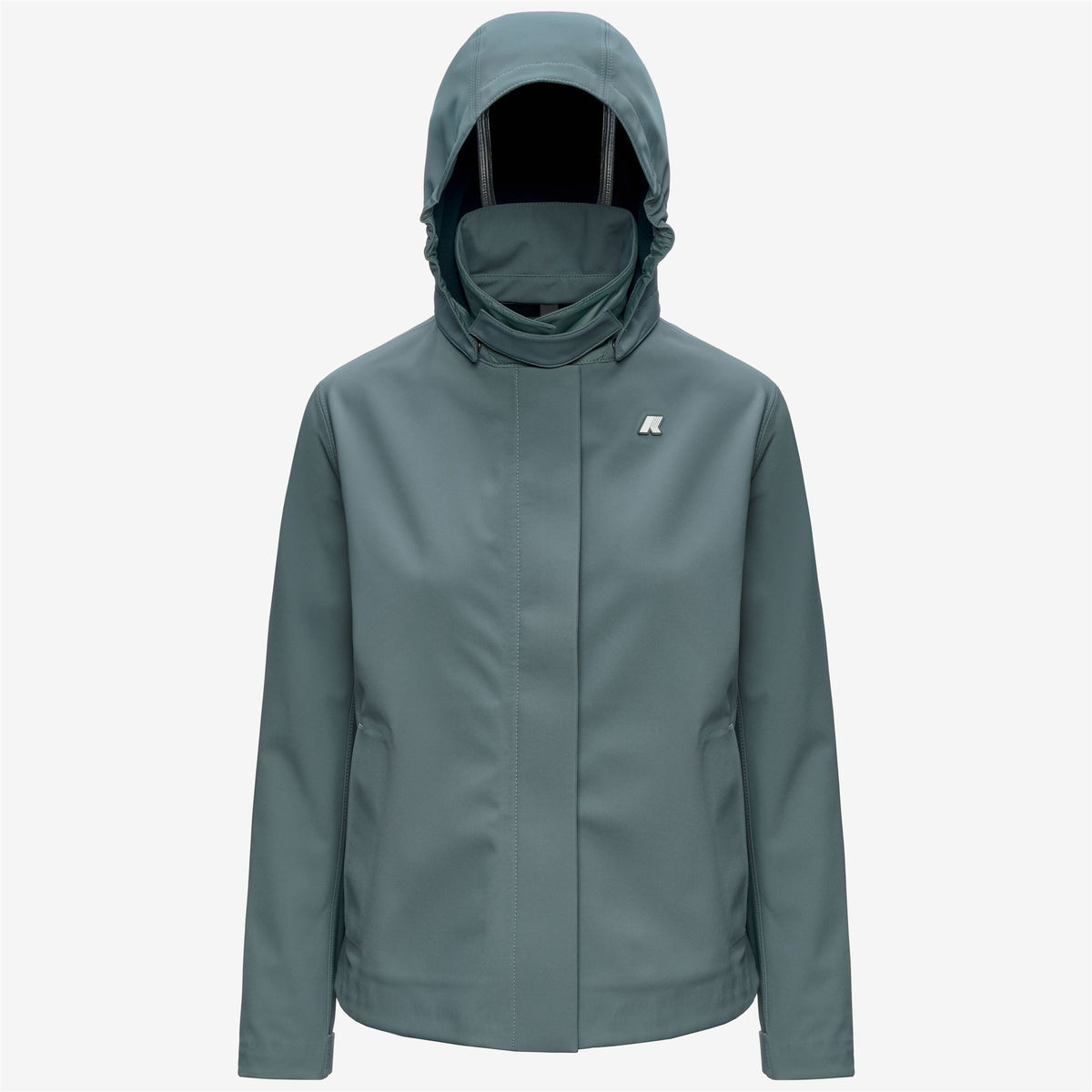 Jackets_Woman_BLEIZOU BONDED_Mid_Green Balsam - Blue Depth - Commercial 1