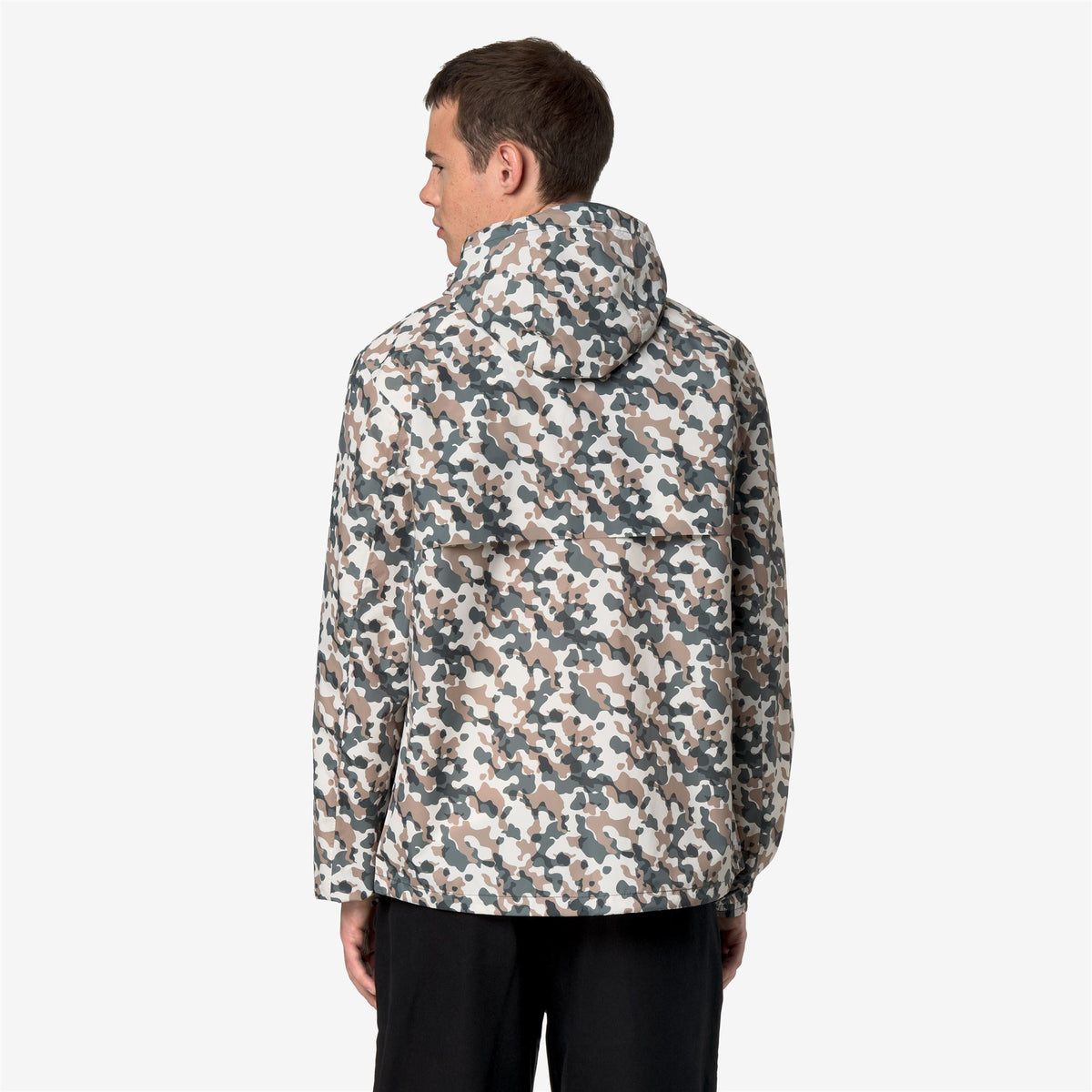 Jackets_Unisex_CLEON RIPSTOP GRAPHIC CITADIUM_Short_White Gardenia - GREEN BLACKISH  - Beige Khaki - Commercial 6