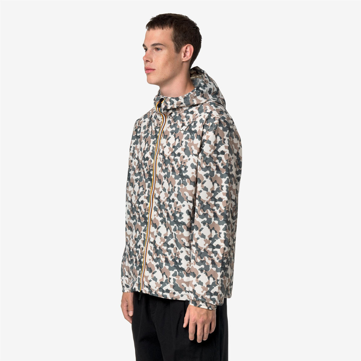 Jackets_Unisex_CLEON RIPSTOP GRAPHIC CITADIUM_Short_White Gardenia - GREEN BLACKISH  - Beige Khaki - Commercial 5