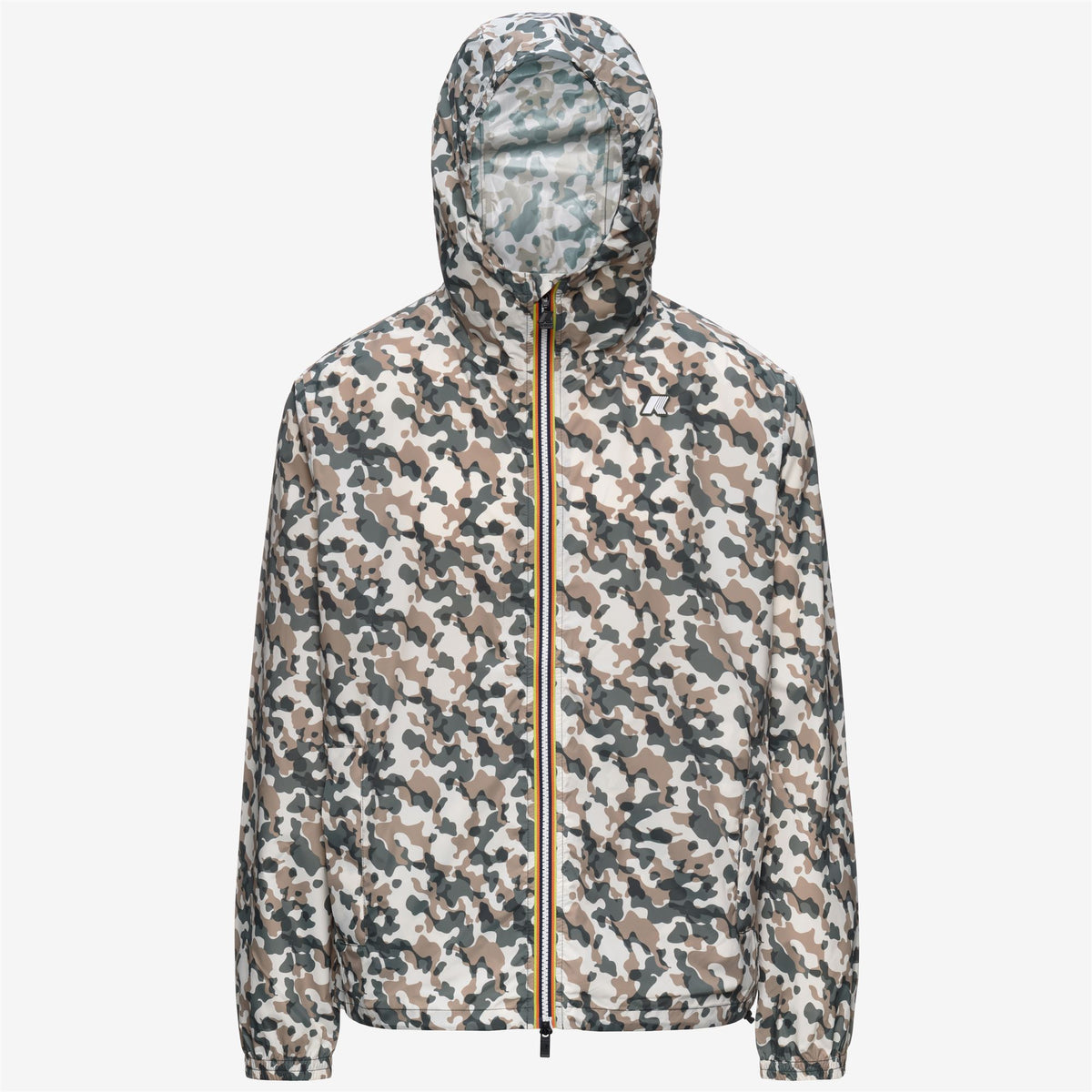Jackets_Unisex_CLEON RIPSTOP GRAPHIC CITADIUM_Short_White Gardenia - GREEN BLACKISH  - Beige Khaki - Commercial 1