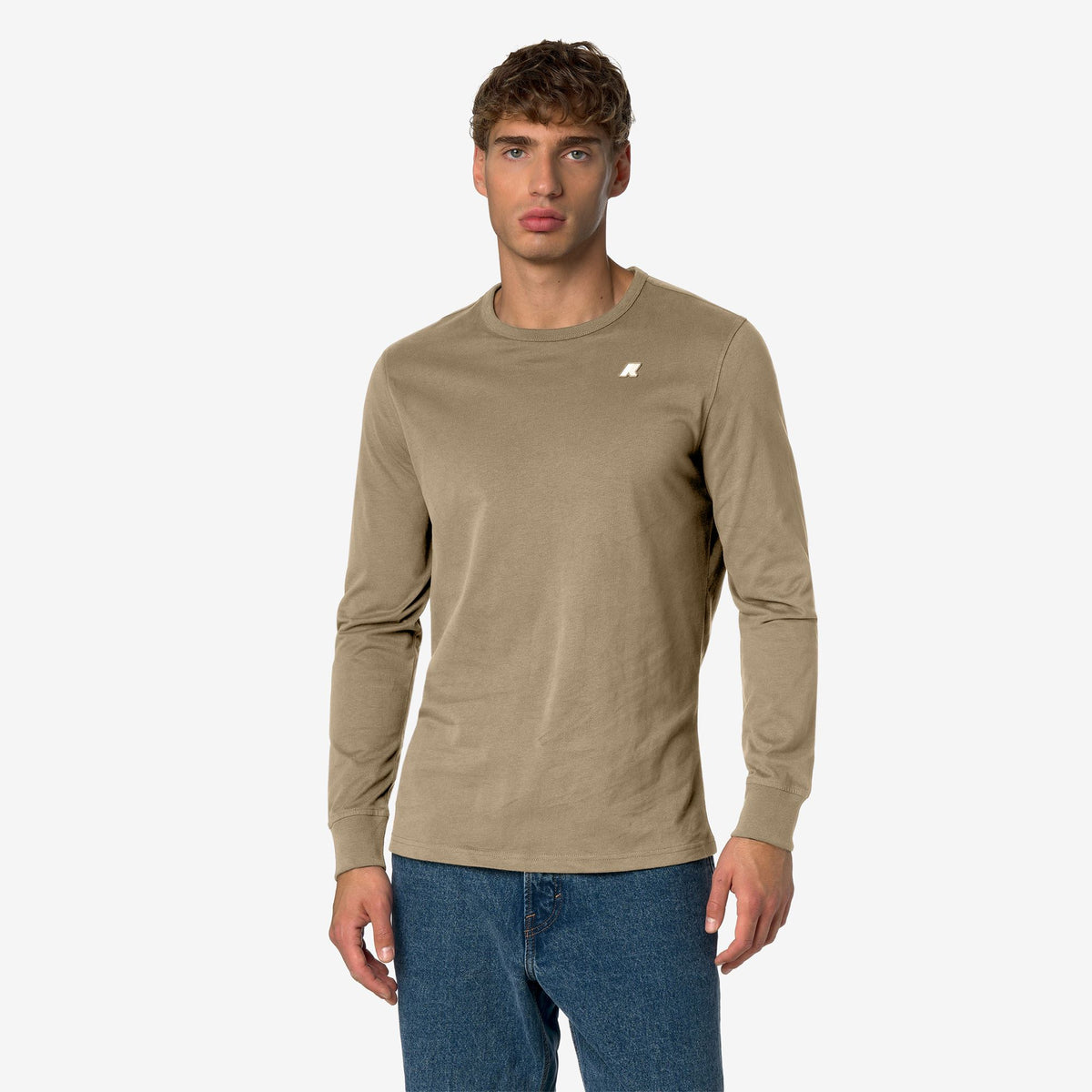 T-Shirts & Top_Man_ELMER JS PEACH CITADIUM_T-Shirt_Beige Khaki - Commercial 4