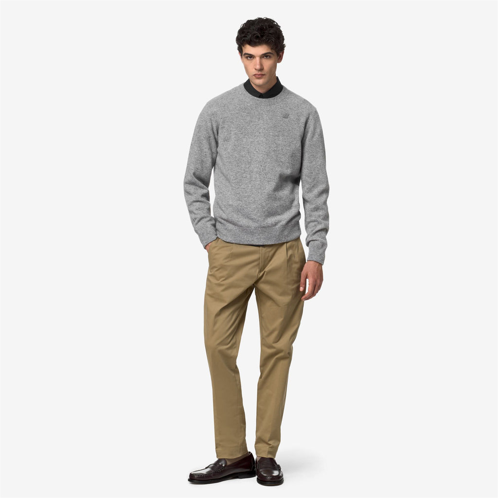 Knitwear_Man_SEBASTIEN FLEECE STITCH_Pull Over_Grey Md - Commercial 7