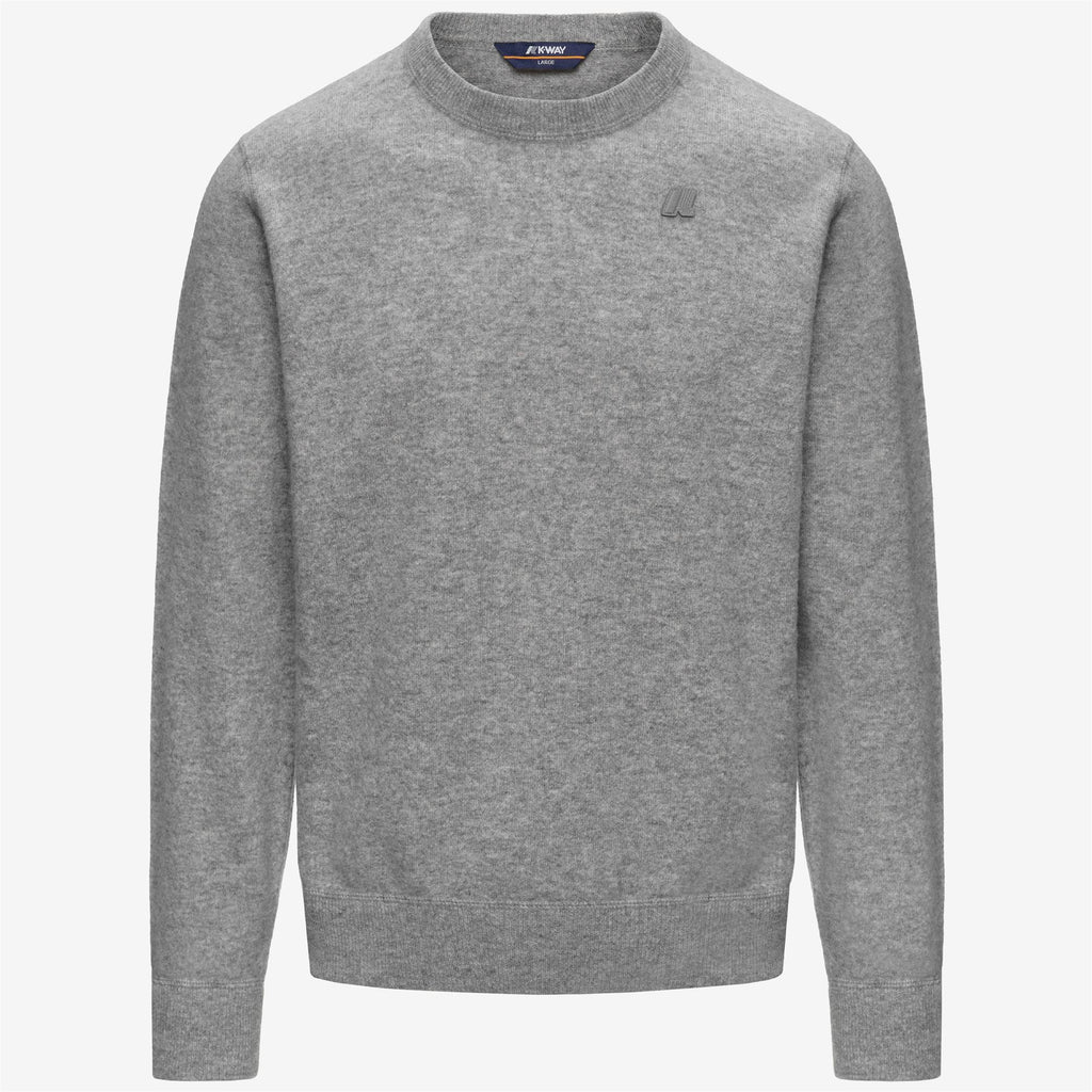 Knitwear_Man_SEBASTIEN FLEECE STITCH_Pull Over_Grey Md - Commercial 1