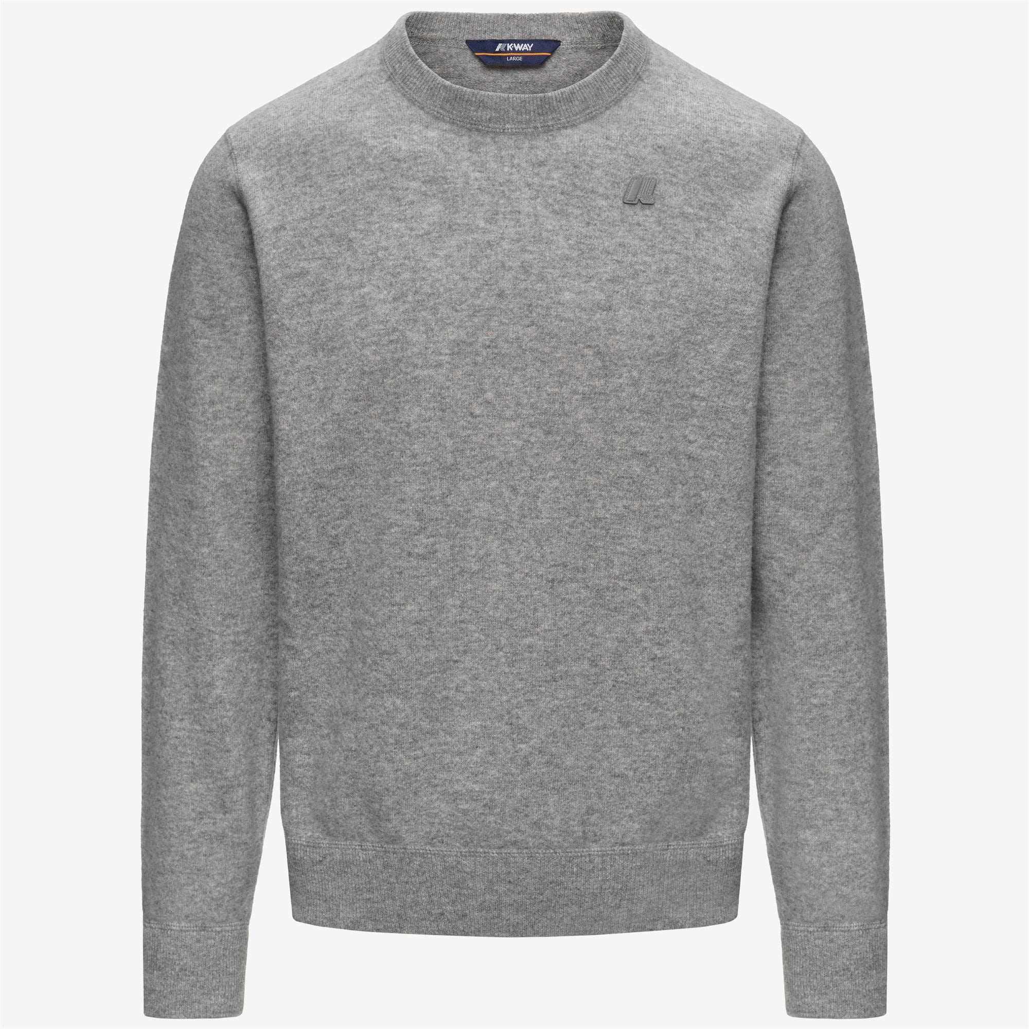 Knitwear_Man_SEBASTIEN FLEECE STITCH_Pull Over_Grey Md - Commercial 1