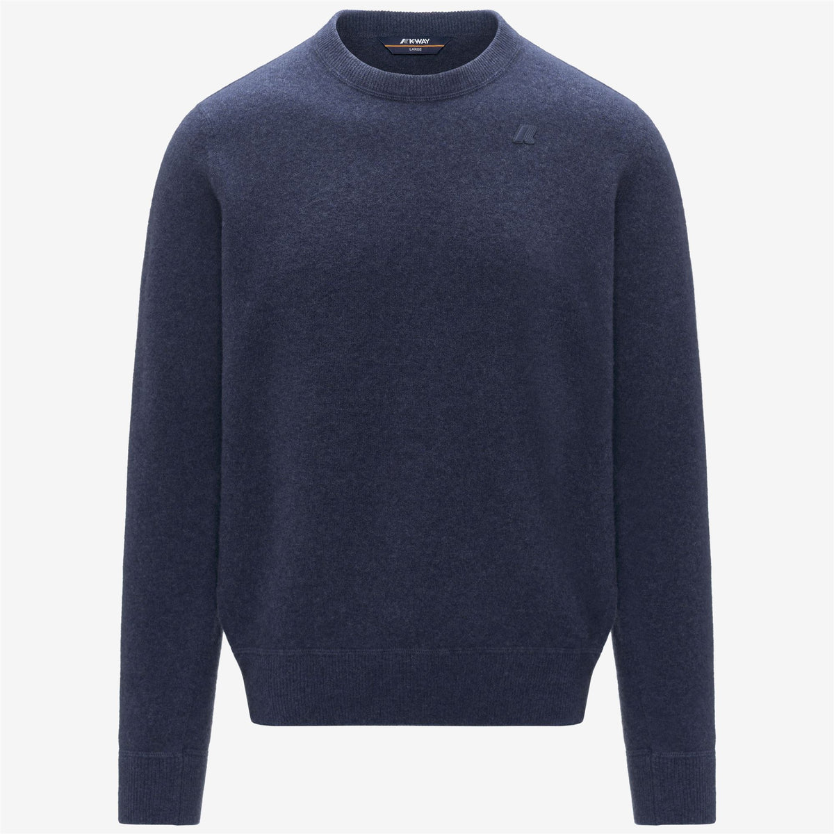 Knitwear_Man_SEBASTIEN FLEECE STITCH_Pull Over_Blue Dusty - Commercial 7