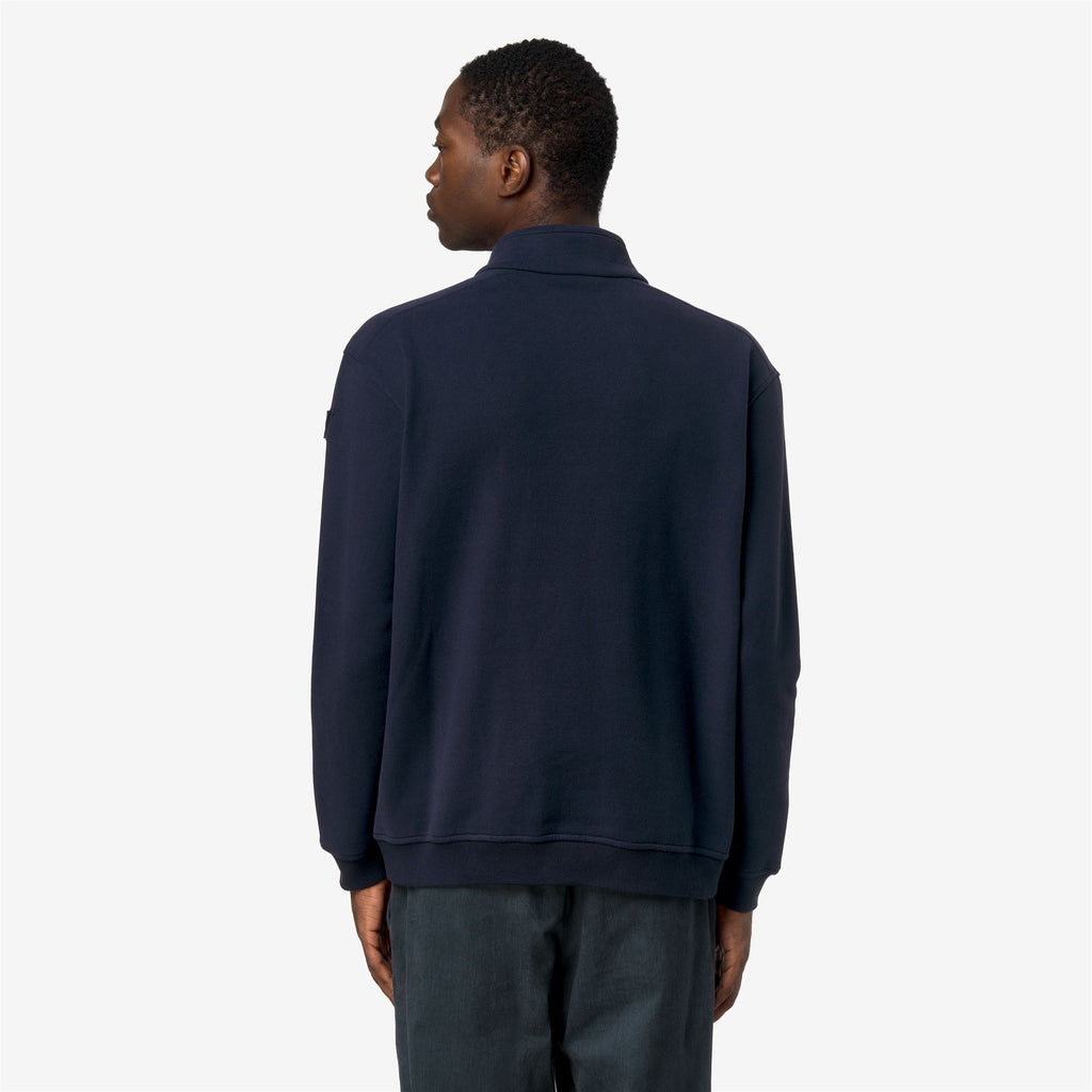 Fleece_Man_AUBIE COTTON CASHMERE_Jumper_Blue Depth - Commercial 6