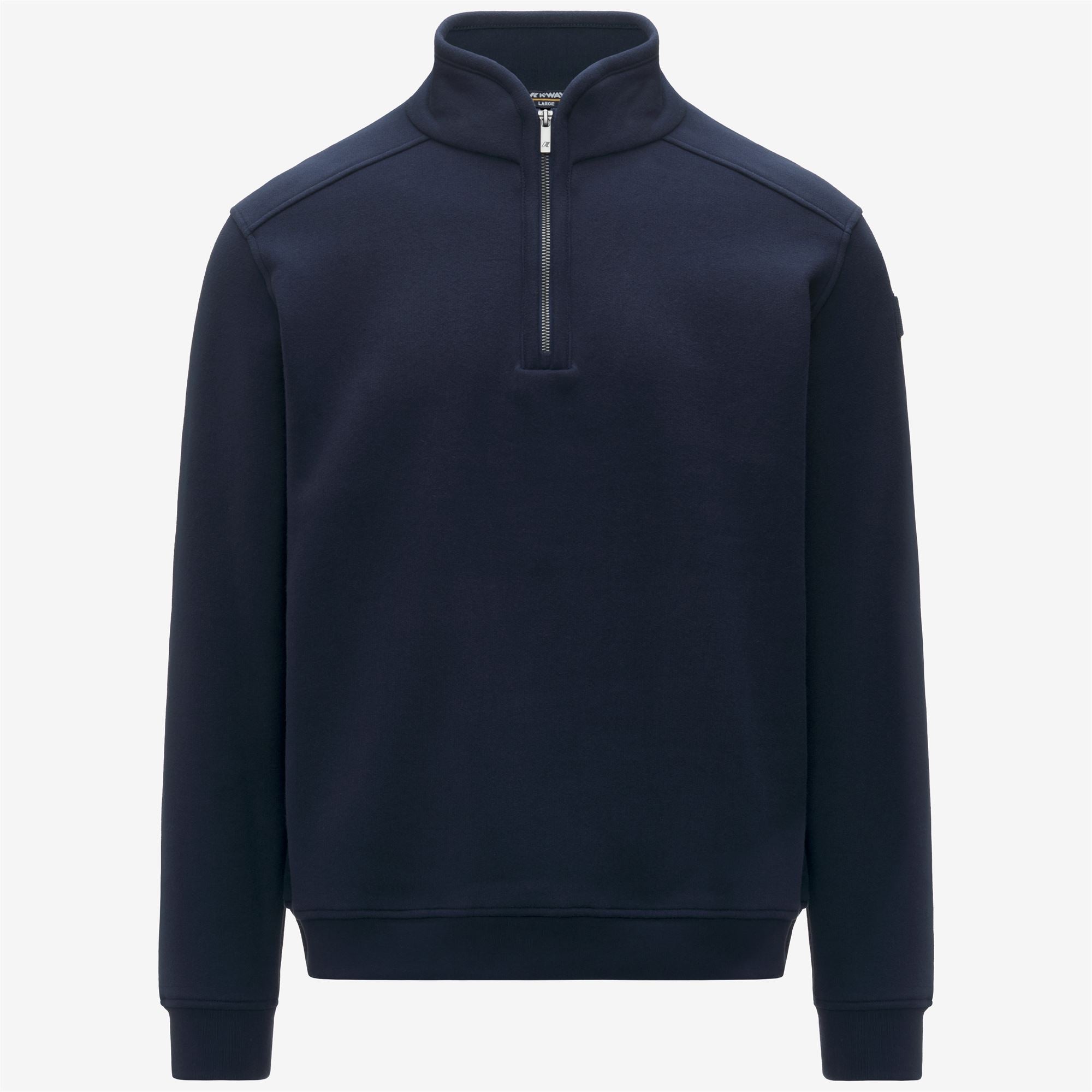 Fleece_Man_AUBIE COTTON CASHMERE_Jumper_Blue Depth - Commercial 1