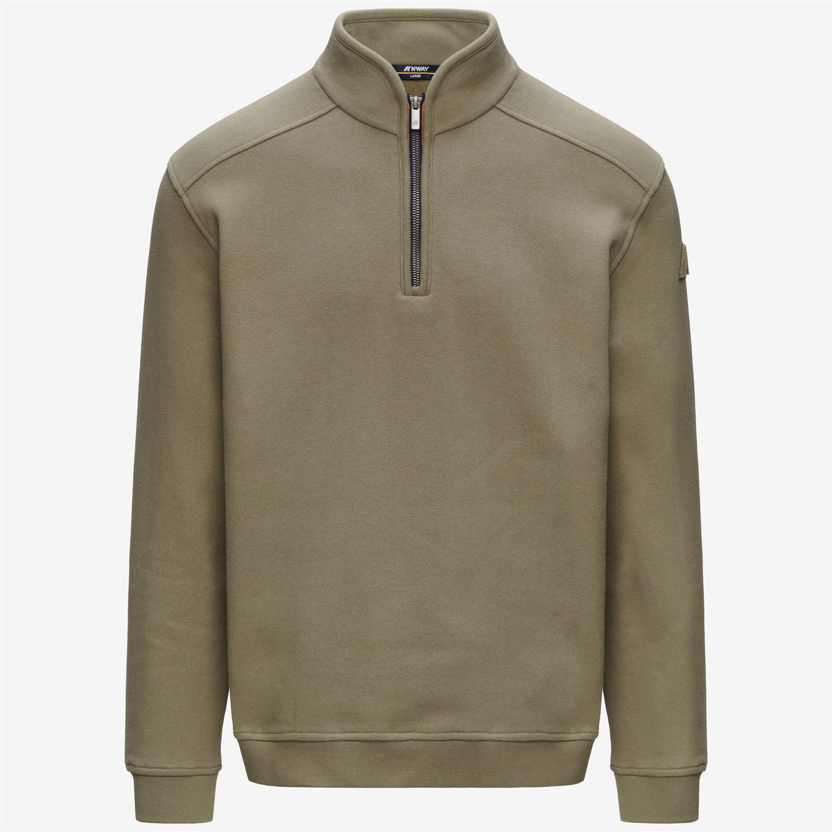 Fleece_Man_AUBIE COTTON CASHMERE_Jumper_Green Army - Commercial 1