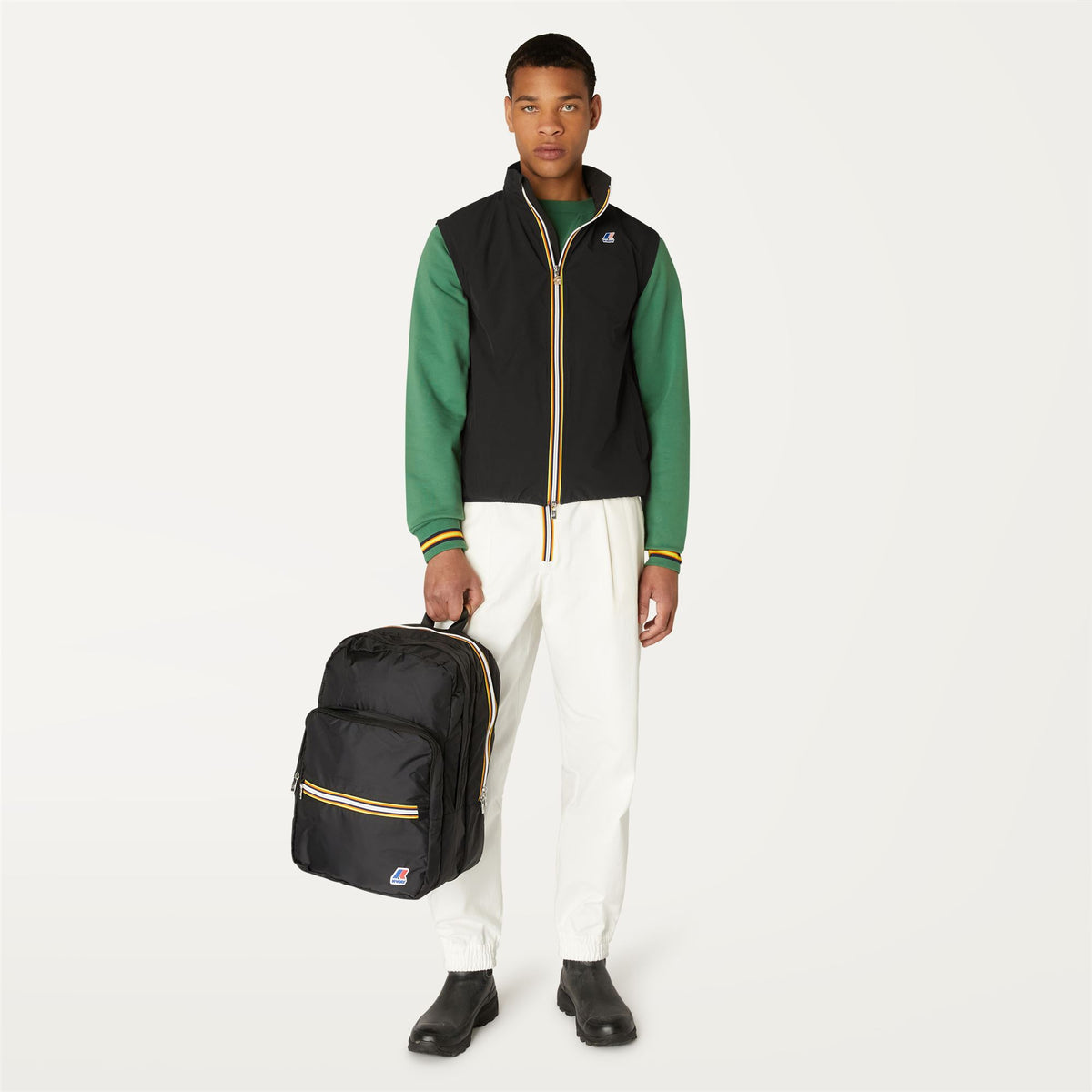Jackets_Man_VALEN STRETCH DOT_Vest_Black Pure - Commercial 4