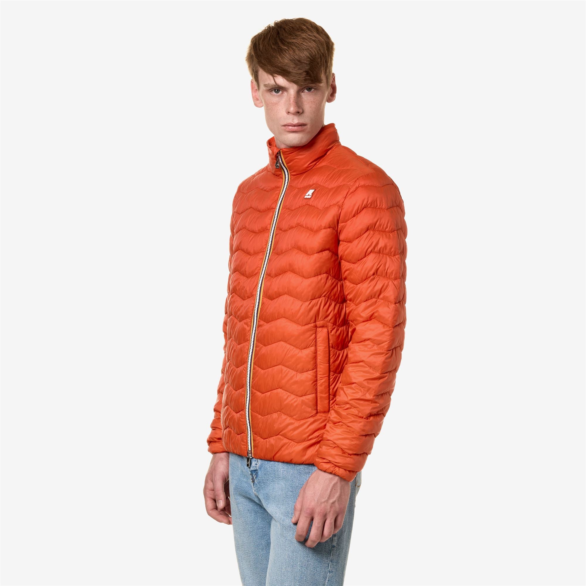 Jackets_Man_VALENTINE QUILTED WARM_Short_Orange Pumpkin - Commercial 5