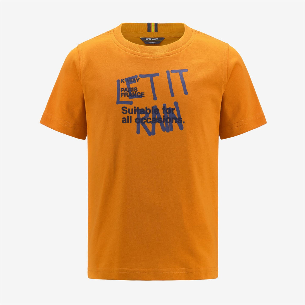 Candymix T-Shirt Enfant Drapeau Grande-Bretagne Art Abstrait - Orange - Taille 11-12 Ans - Unisexe