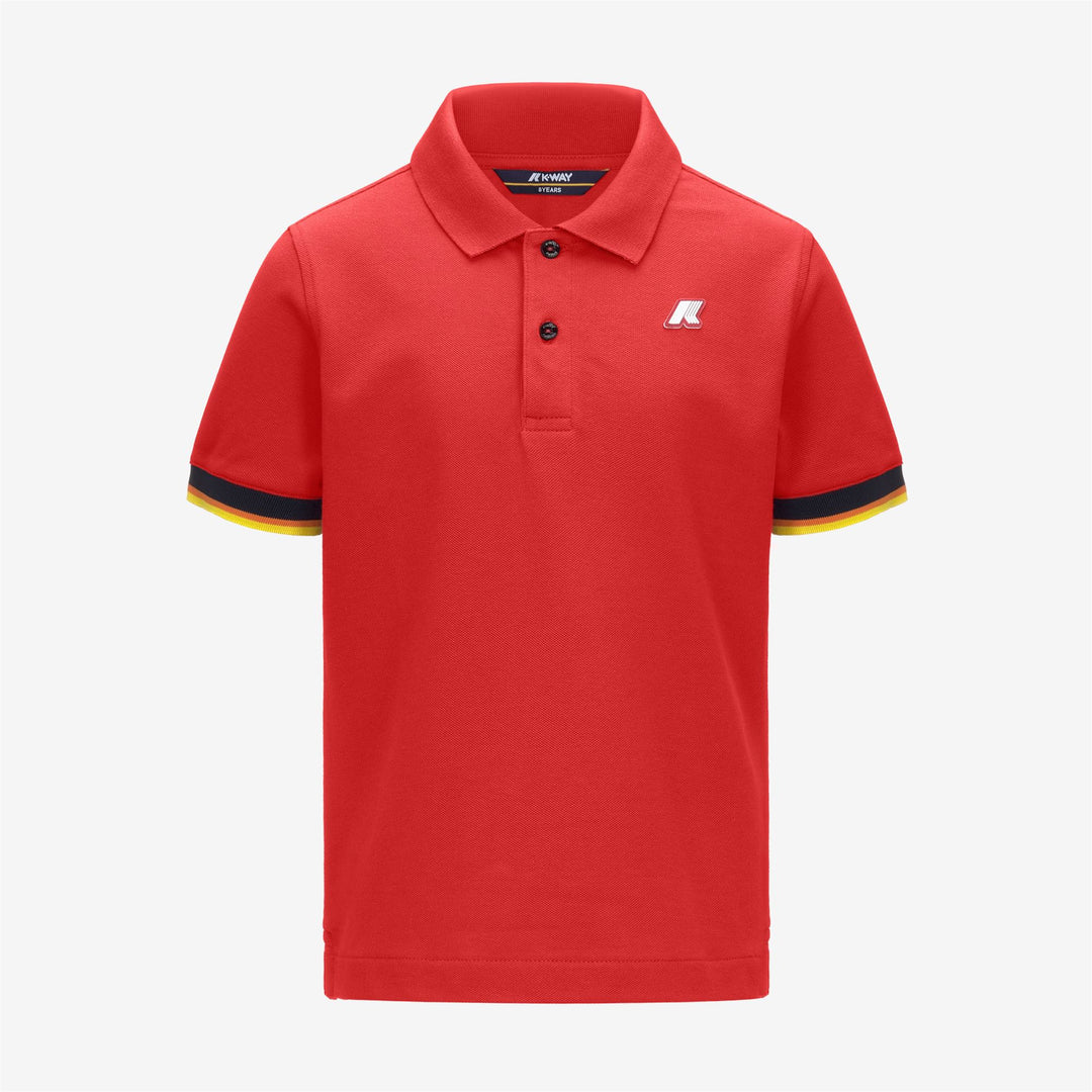 P. VINCENT PIQUE - Polos - Polo - Garçon - Red Poppy 01