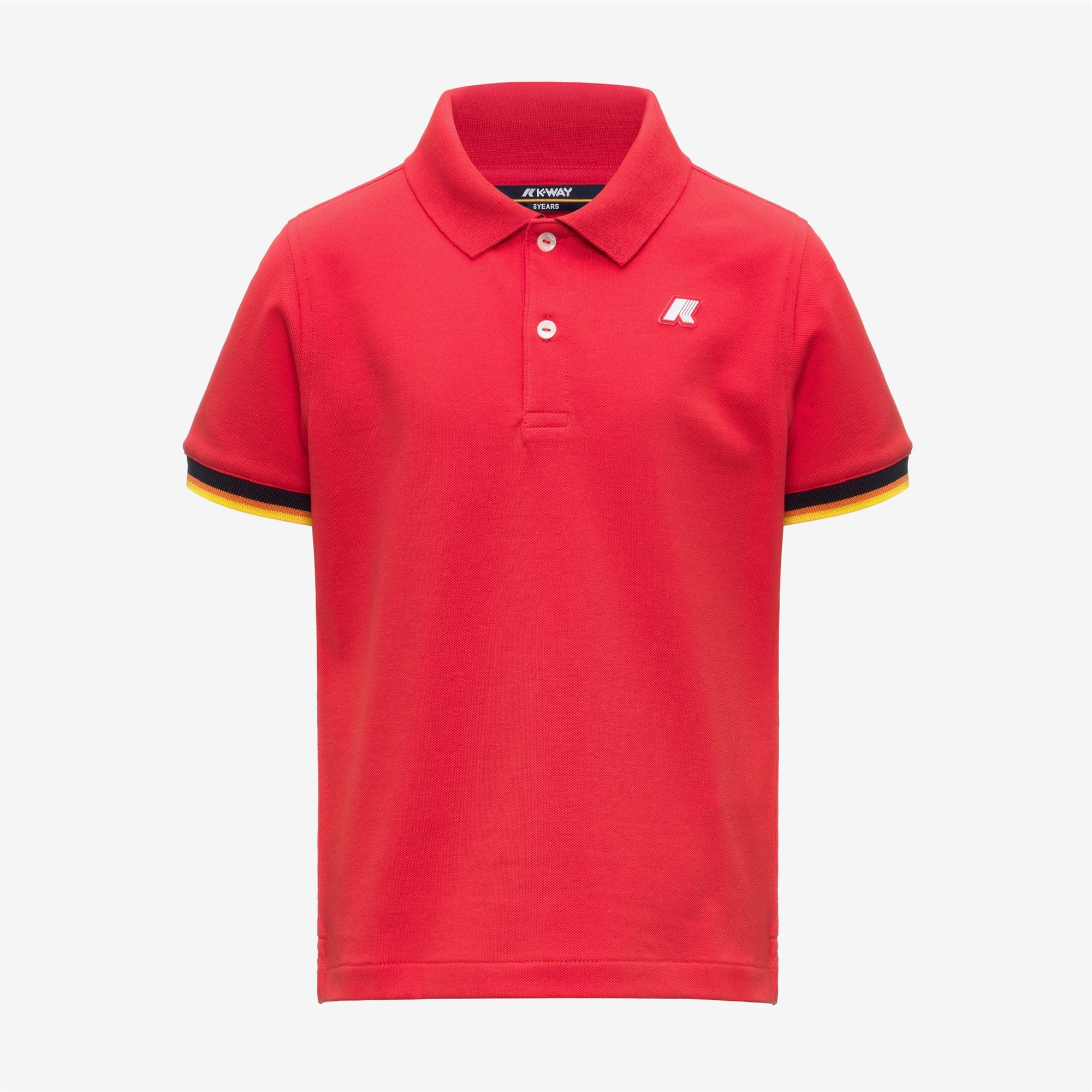 Polo Shirts_Boy_P. VINCENT PIQUE_Polo_Red Poppy - Commercial 1