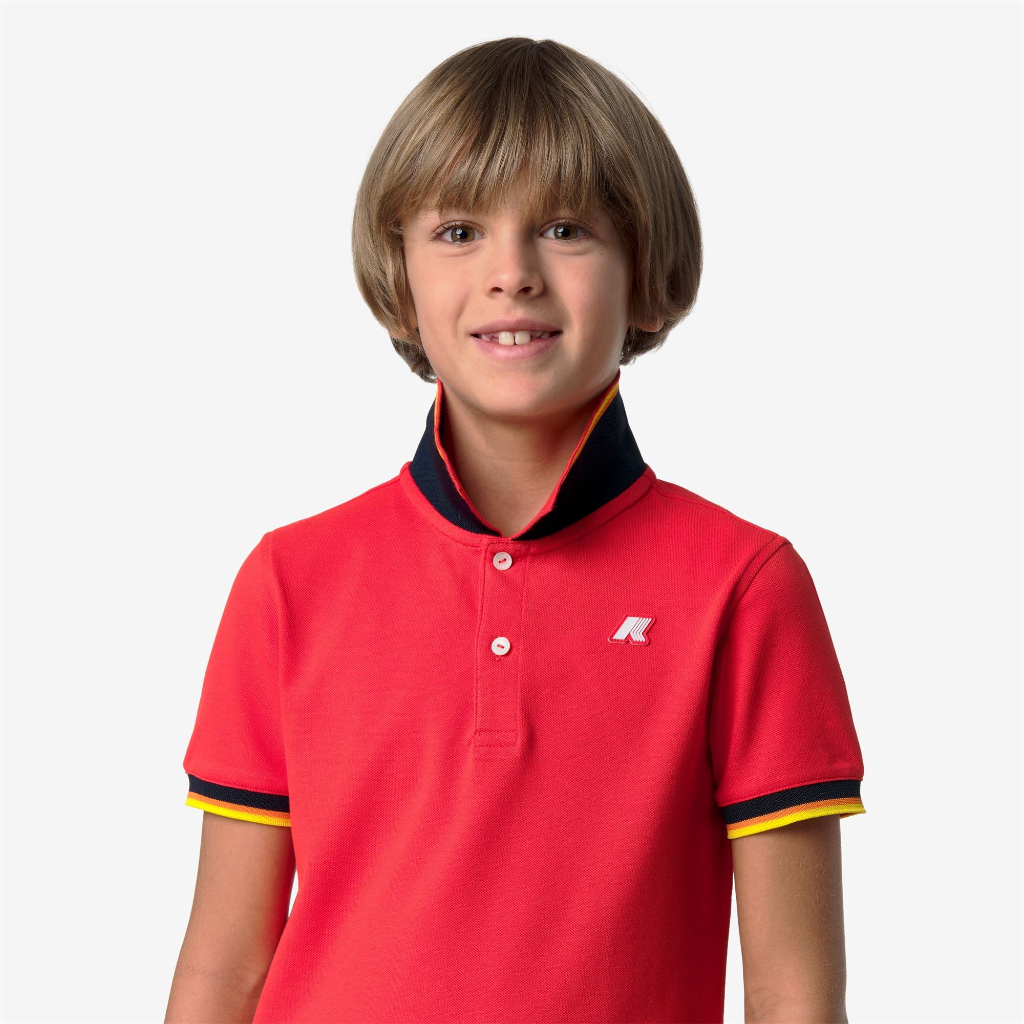Polo Shirts_Boy_P. VINCENT PIQUE_Polo_Red Poppy - Commercial 7