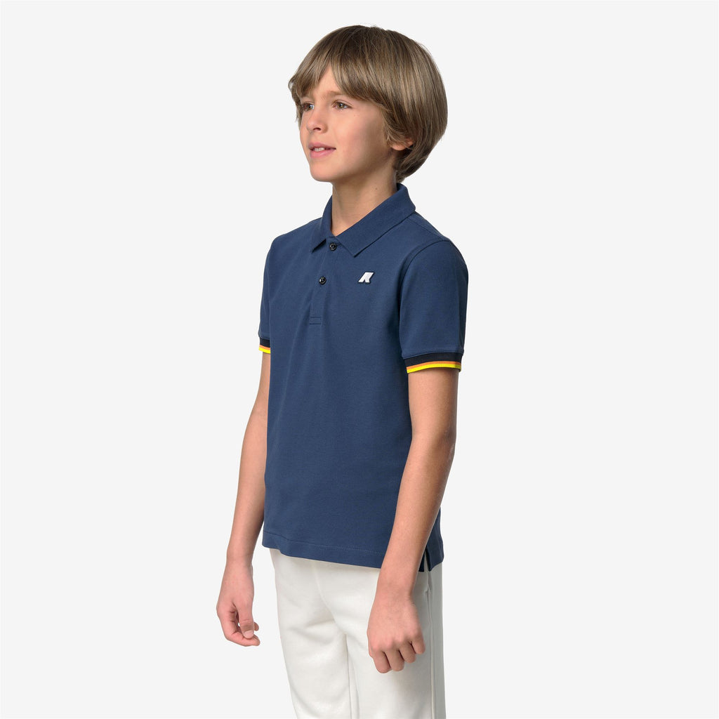 Polo Shirts_Boy_P. VINCENT PIQUE_Polo_Blue Insignia - Commercial 5