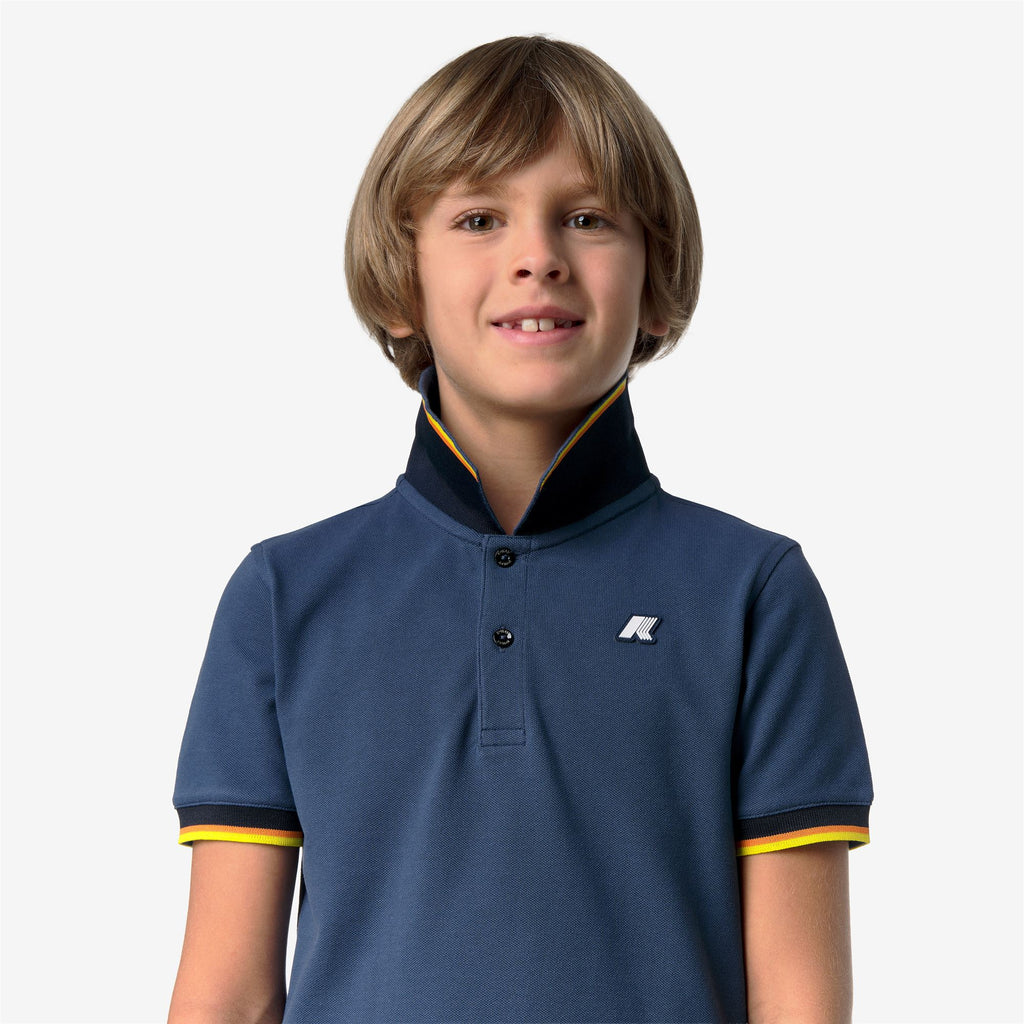 Polo Shirts_Boy_P. VINCENT PIQUE_Polo_Blue Insignia - Commercial 7