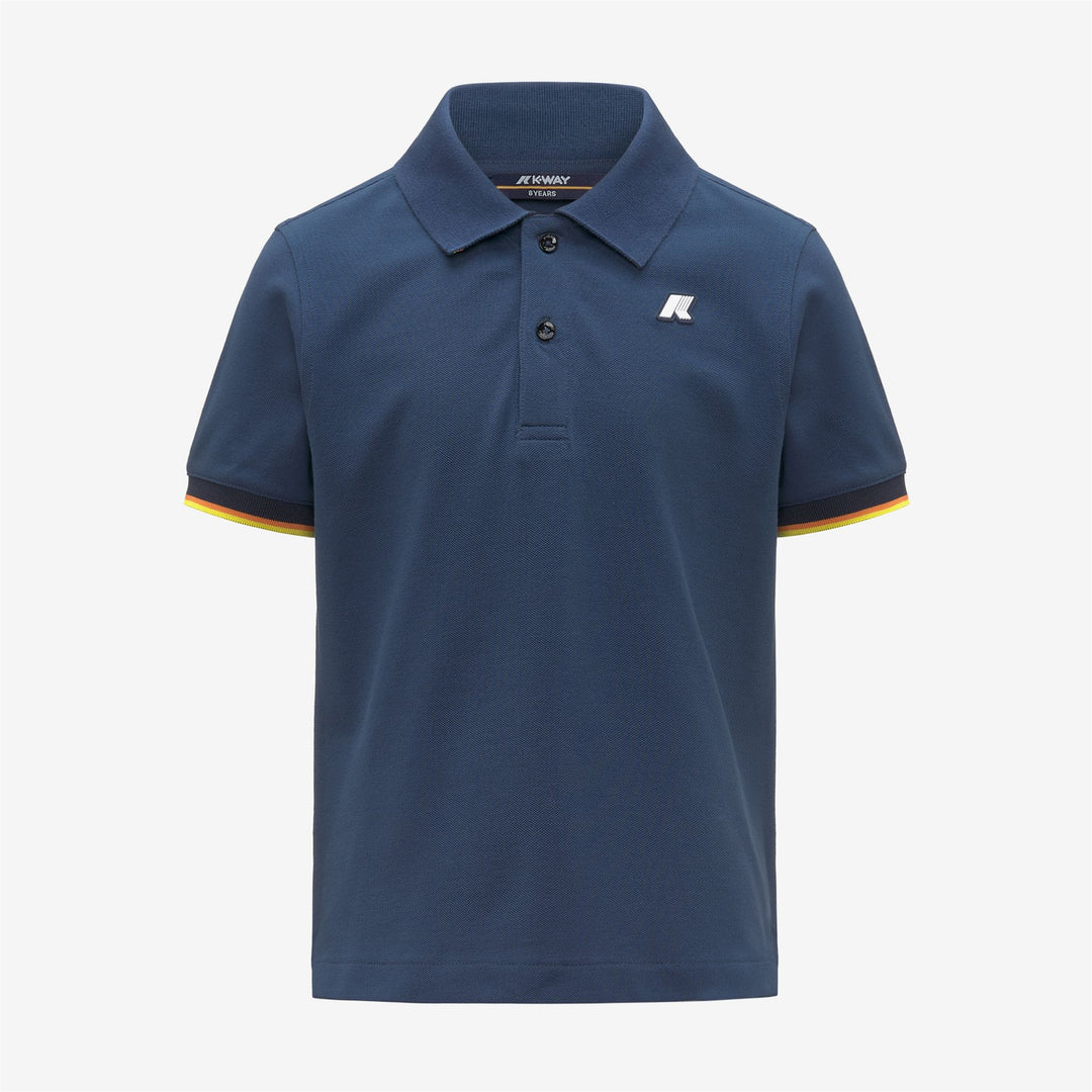 P. VINCENT PIQUE - Polos - Polo - Garçon - Blue Insignia 01