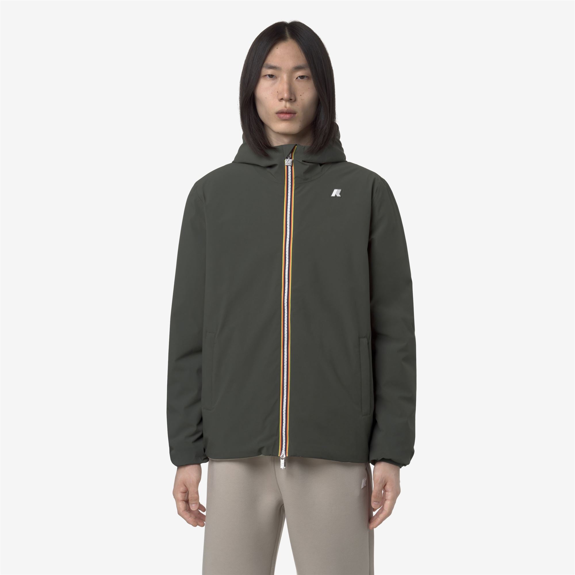 Jackets_MAN_JACK ST WARM DOUBLE_Short_GREEN BLACKISH  - Green Oak - Commercial 3