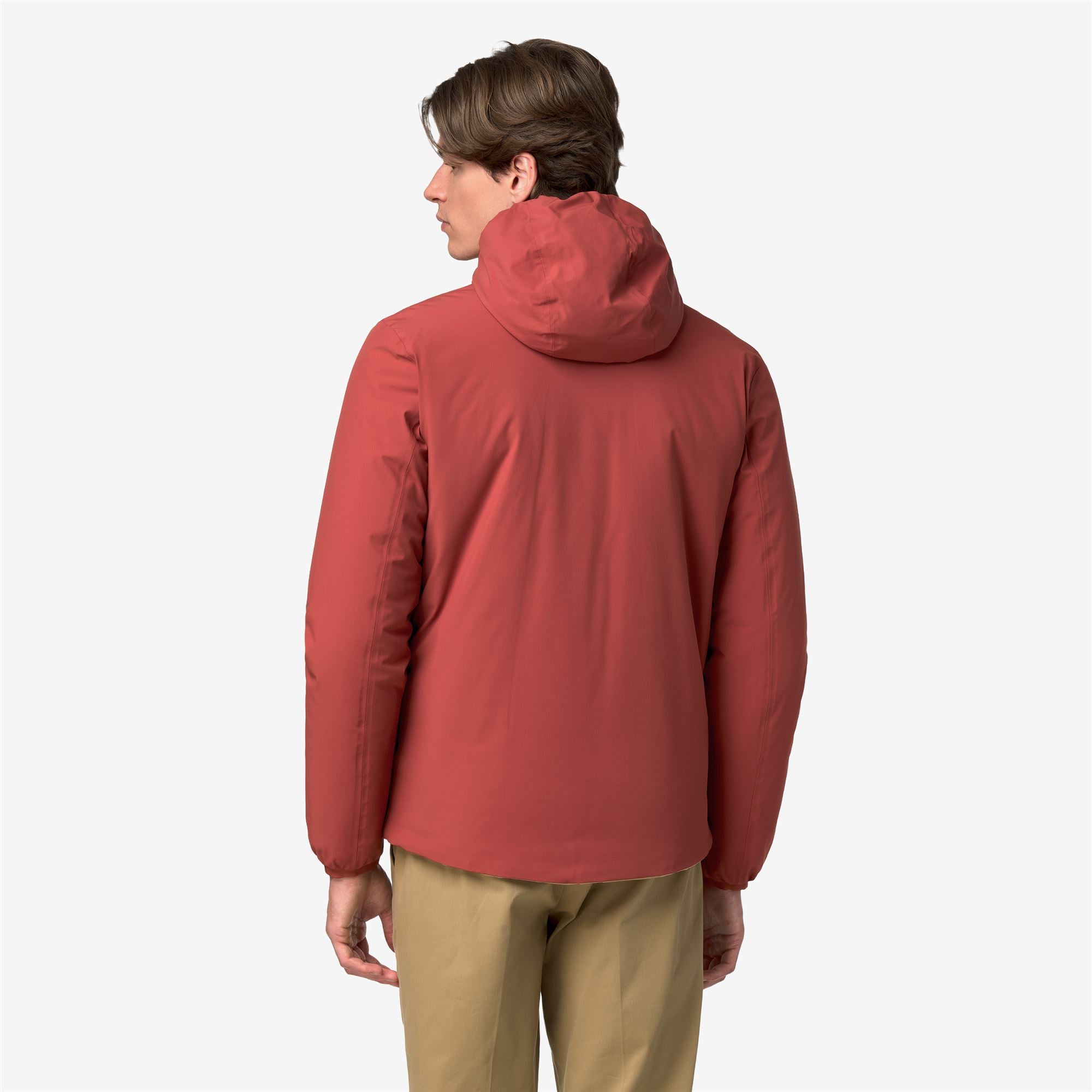 Jackets_Man_JACK ST WARM DOUBLE_Short_Red Dk Chili - Beige Khaki - Commercial 6