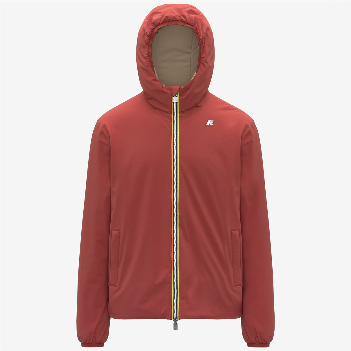 Jackets_Man_JACK ST WARM DOUBLE_Short_Red Dk Chili - Beige Khaki - Commercial 1