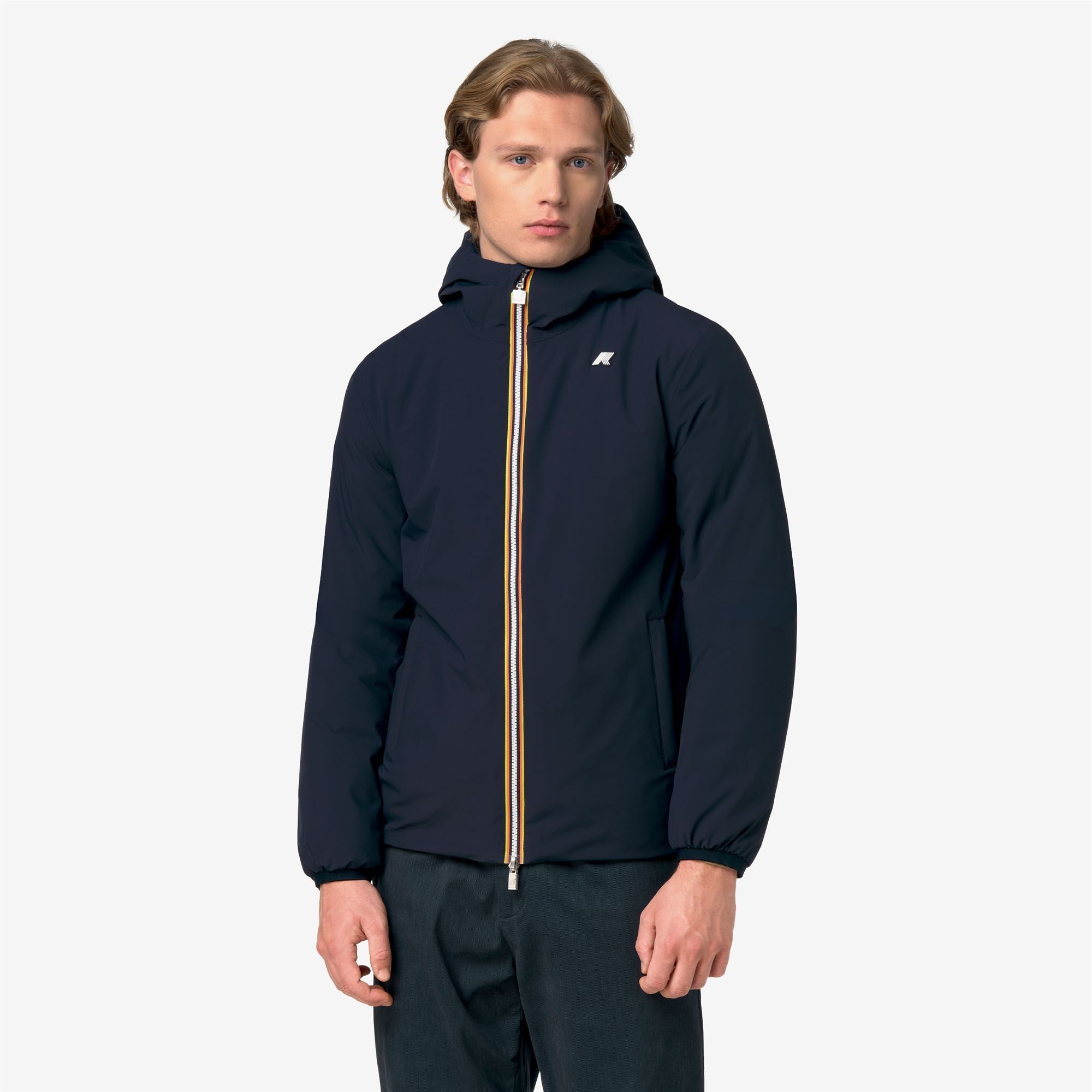 Jackets_Man_JACK ST WARM DOUBLE_Short_Blue Depth - Green Army - Commercial 4