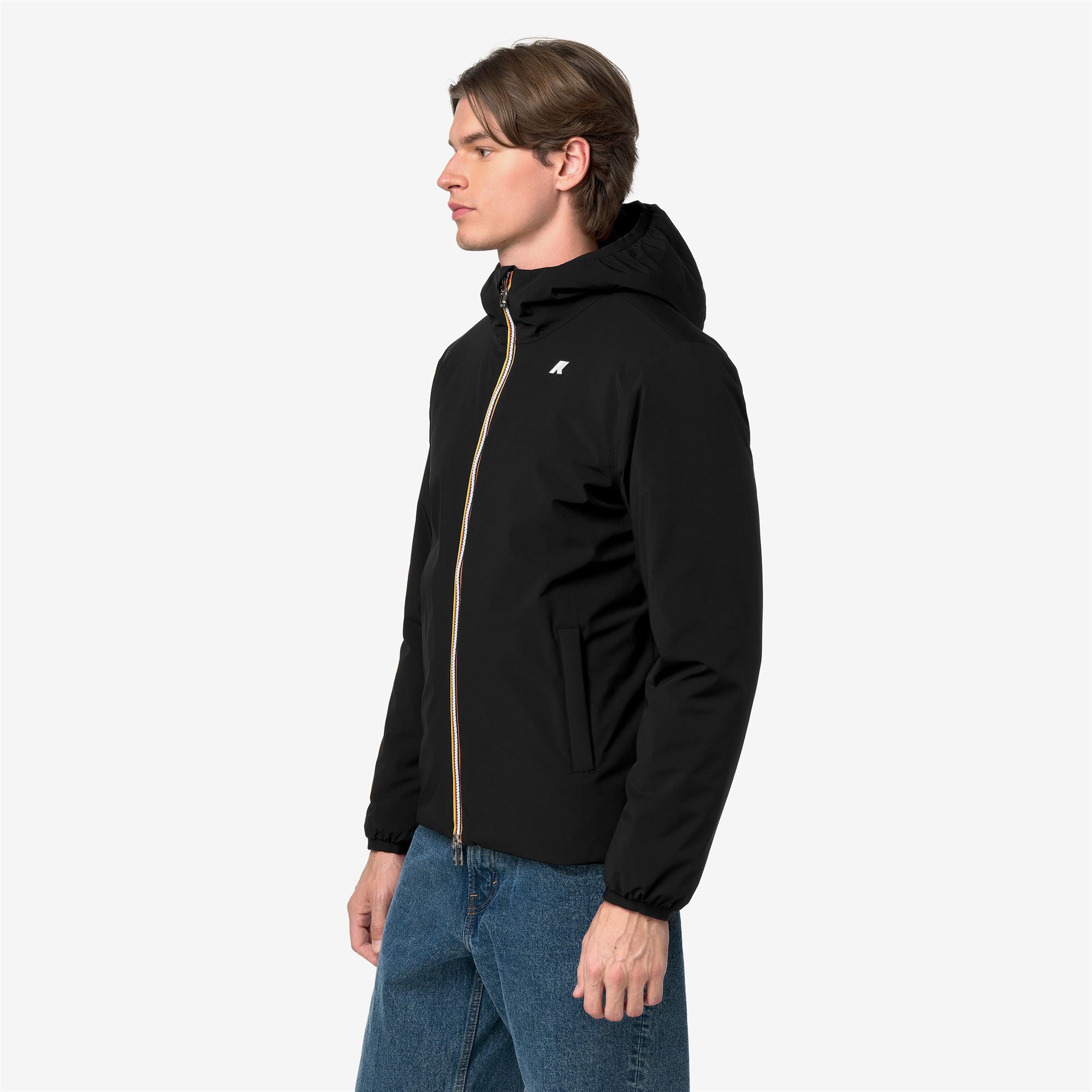 Jackets_Man_JACK ST WARM DOUBLE_Short_Black Pure - Beige Khaki - Commercial 5