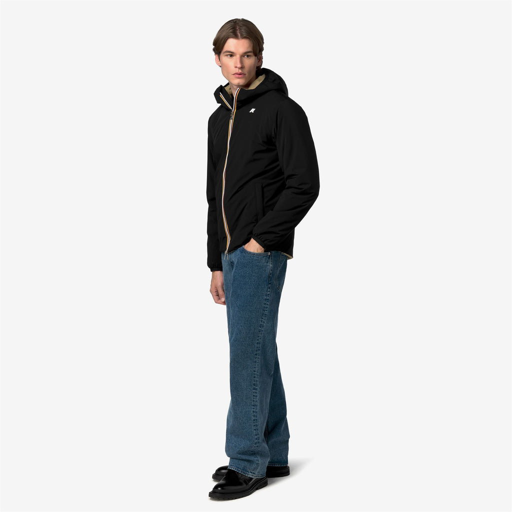 Jackets_Man_JACK ST WARM DOUBLE_Short_Black Pure - Beige Khaki - Commercial 7