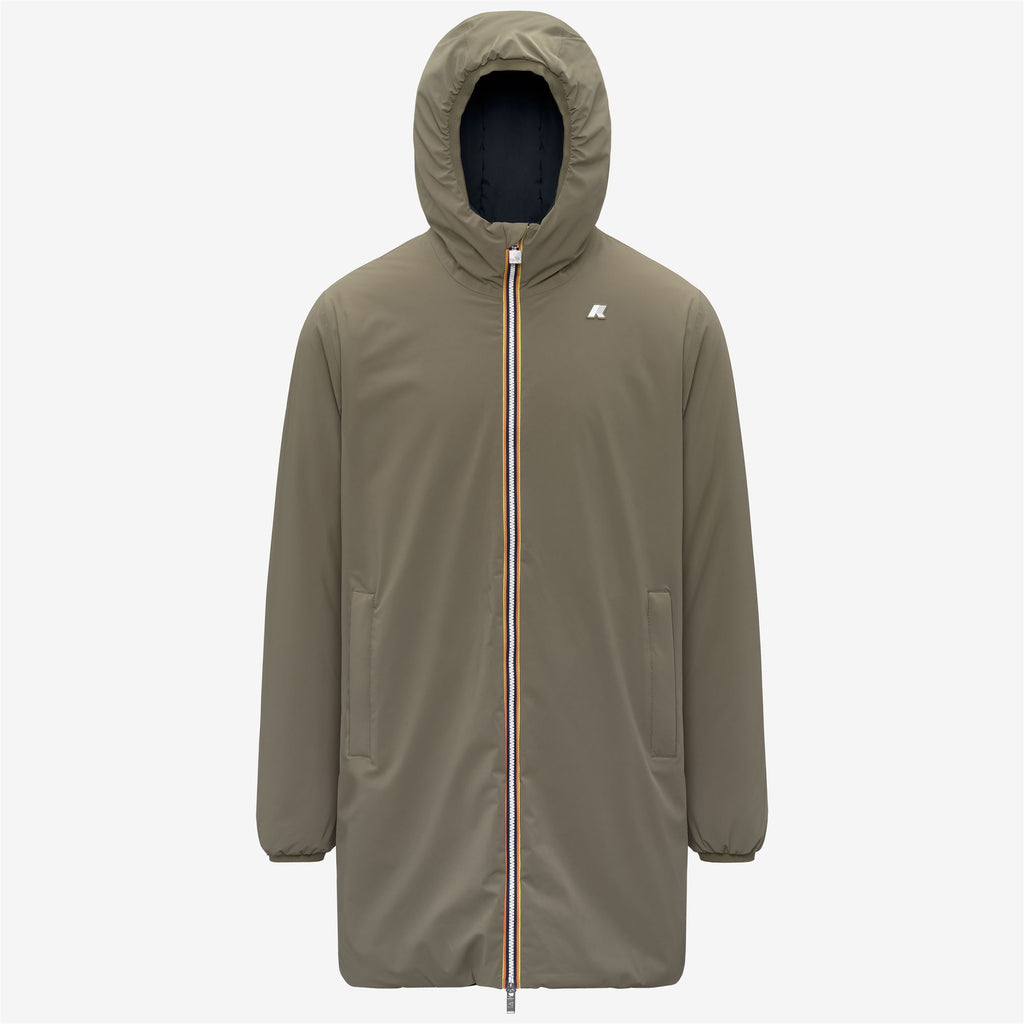 Jackets_Man_JACOB ST WARM DOUBLE_3/4 Length_Green Army - Blue Depth - Commercial 1