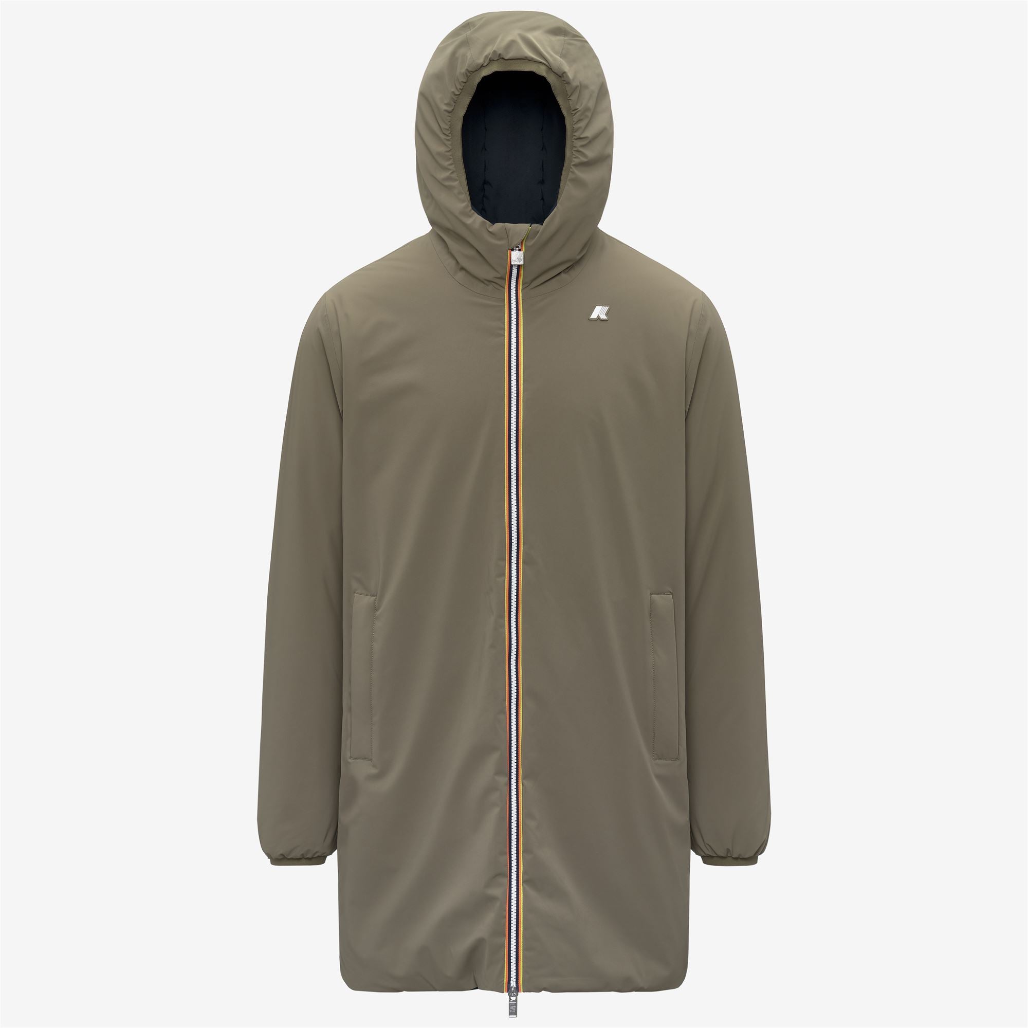 Jackets_Man_JACOB ST WARM DOUBLE_3/4 Length_Green Army - Blue Depth - Commercial 1