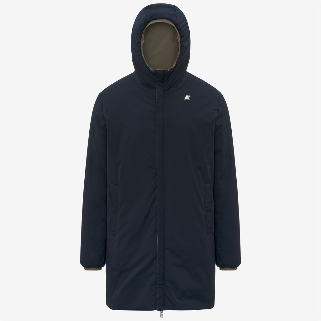 Jackets_Man_JACOB ST WARM DOUBLE_3/4 Length_Green Army - Blue Depth - Commercial 2