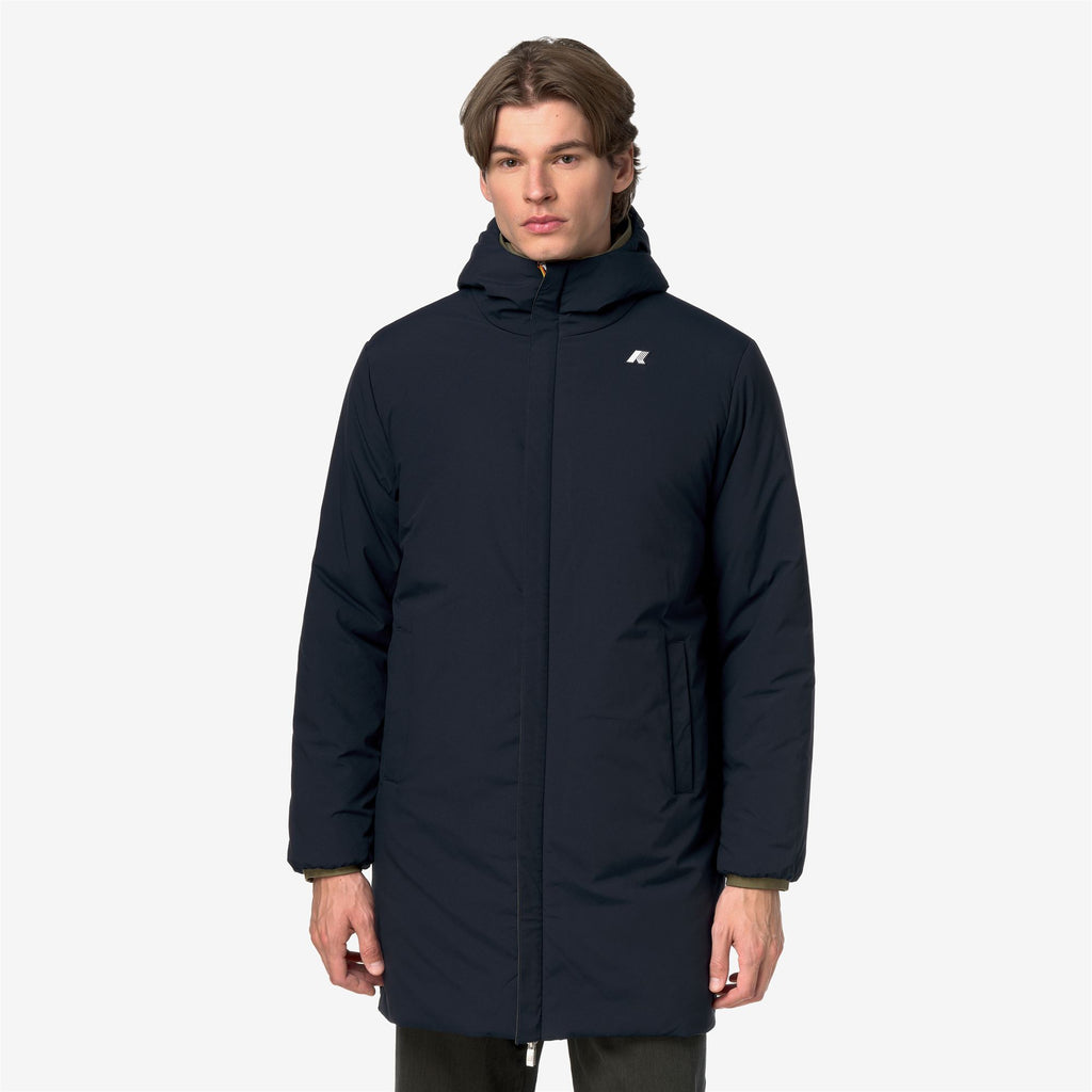 Jackets_Man_JACOB ST WARM DOUBLE_3/4 Length_Green Army - Blue Depth - Commercial 3