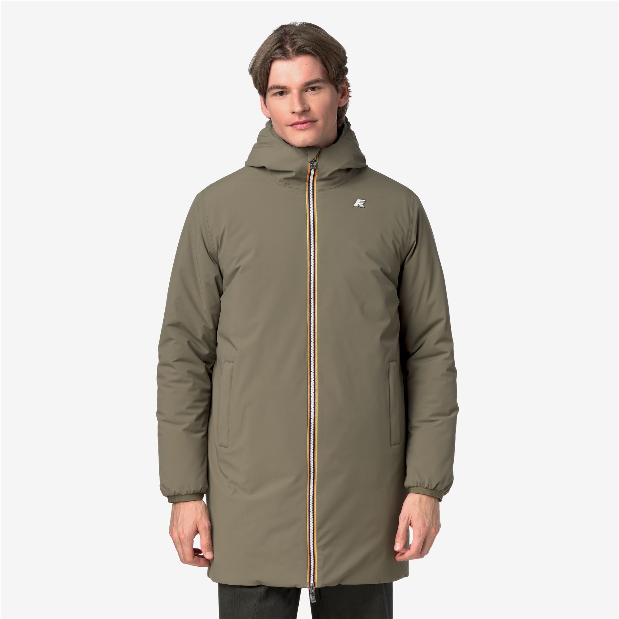 Jackets_Man_JACOB ST WARM DOUBLE_3/4 Length_Green Army - Blue Depth - Commercial 4