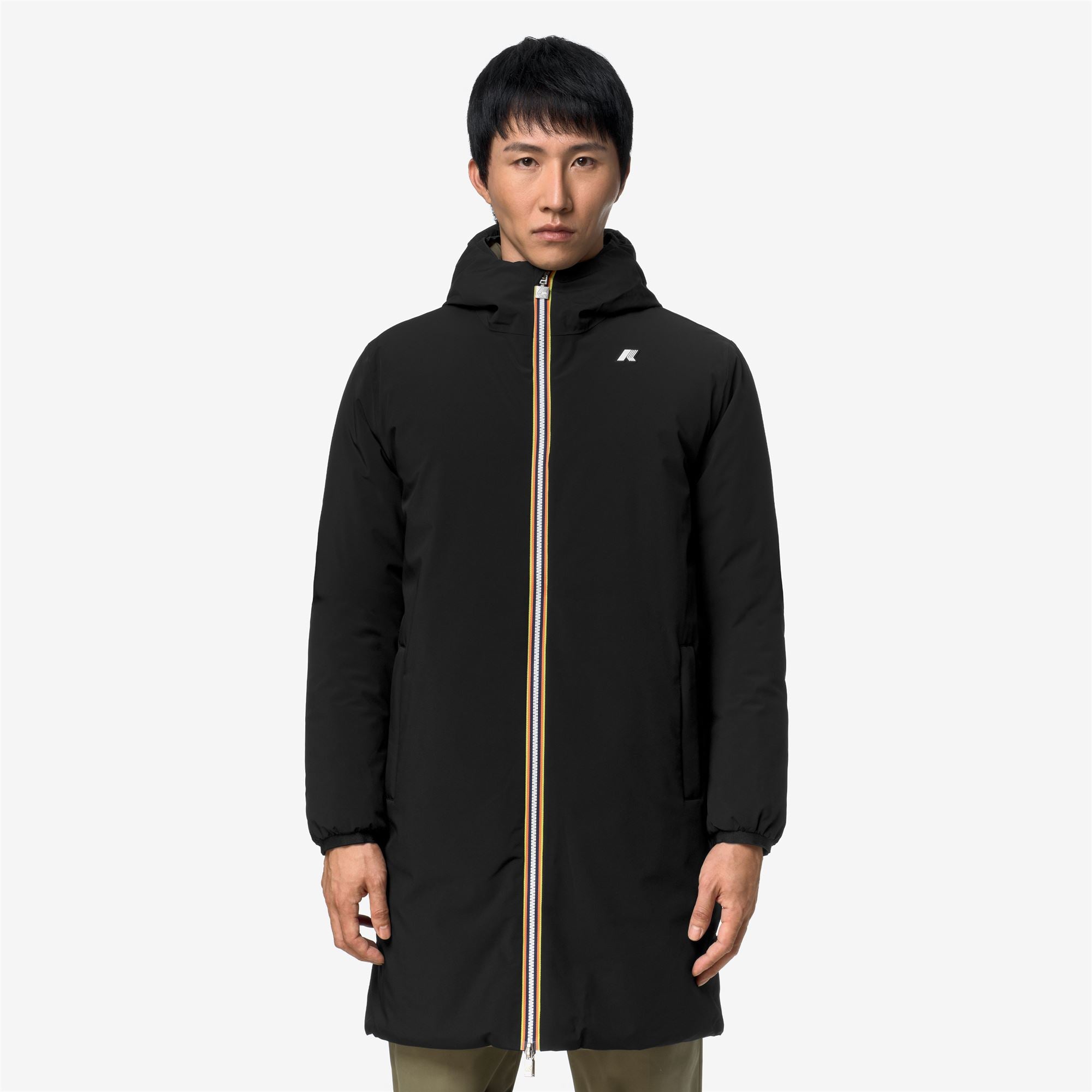 Jackets_Man_JACOB ST WARM DOUBLE_3/4 Length_Black Pure - Green Army - Commercial 4