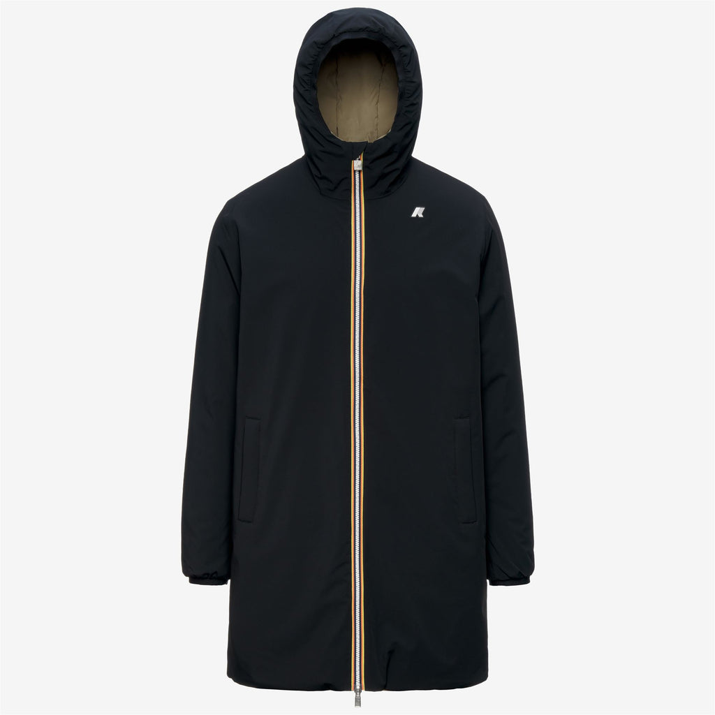 Jackets_Man_JACOB ST WARM DOUBLE_3/4 Length_Black Pure - Green Army - Commercial 1
