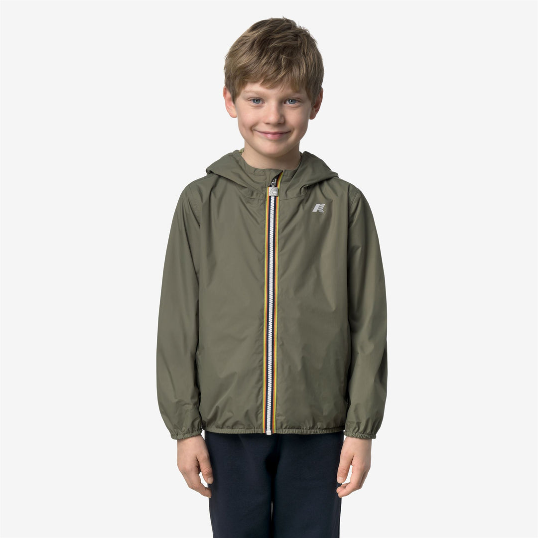 P. JAKE PLUS.2 DOUBLE - Vestes - Court - Garçon - GREEN-LIME JACQUARD-Green Lichen-Green Dk Lime main