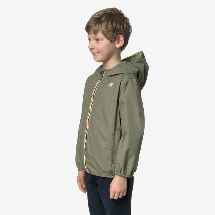 P. JAKE PLUS.2 DOUBLE - Vestes - Court - Garçon - GREEN-LIME JACQUARD-Green Lichen-Green Dk Lime 4