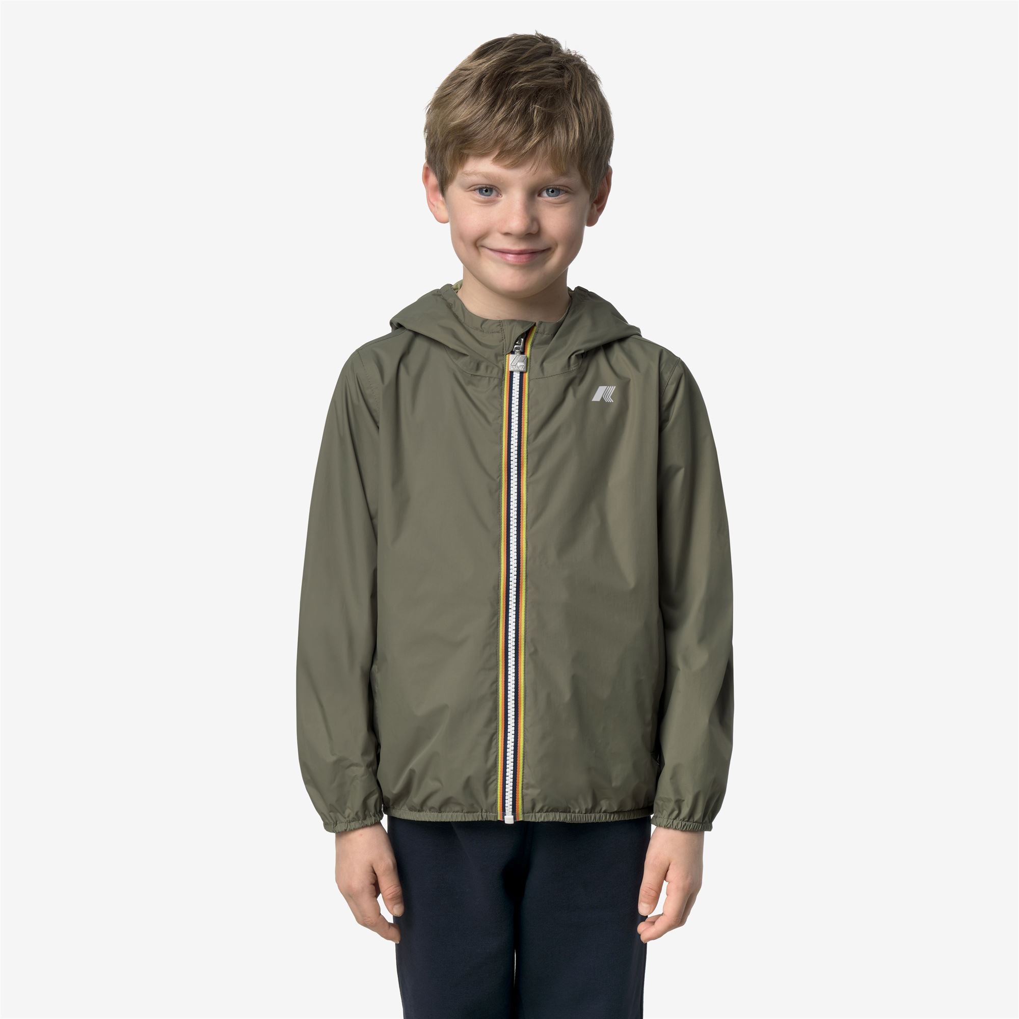 Jackets_Boy_P. JAKE PLUS.2 DOUBLE_Short_GREEN - LIME JACQUARD - Green Lichen - Green Dk Lime - Commercial 4