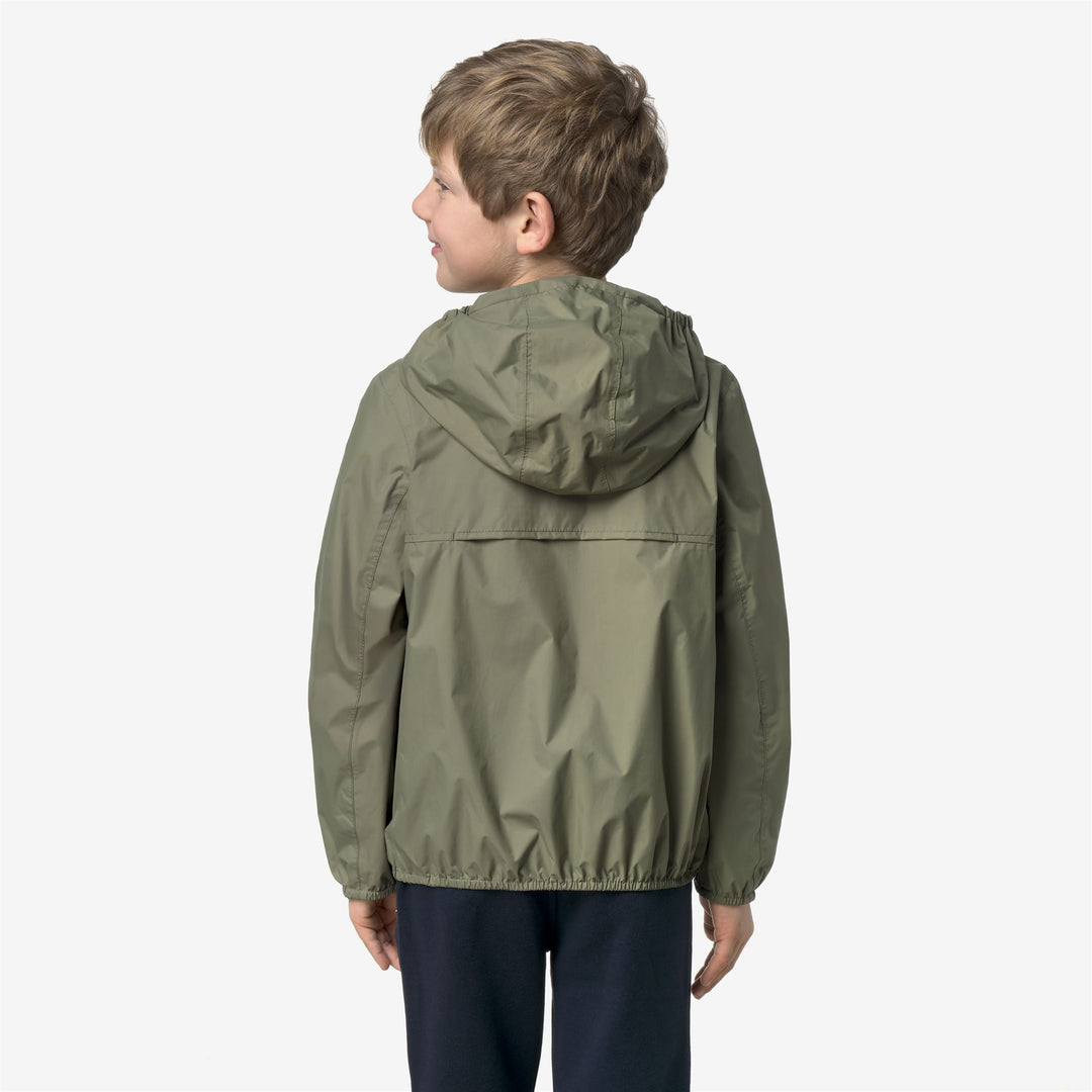 P. JAKE PLUS.2 DOUBLE - Vestes - Court - Garçon - GREEN-LIME JACQUARD-Green Lichen-Green Dk Lime main