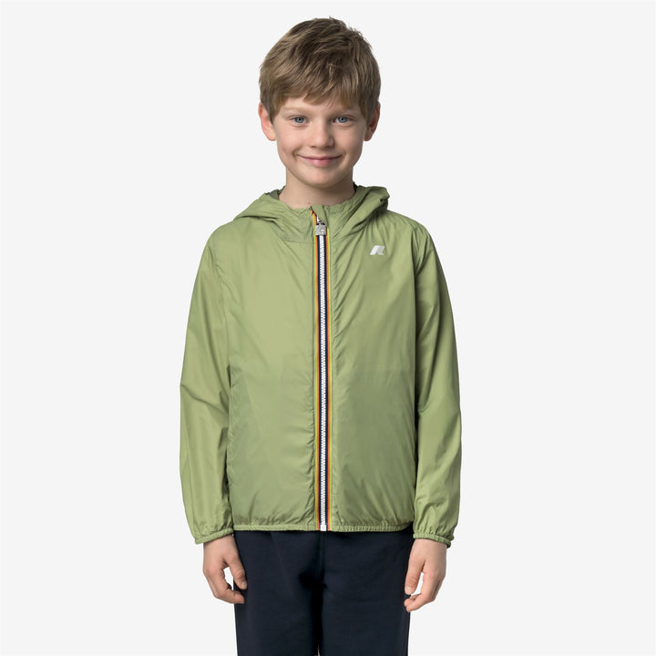 P. JAKE PLUS.2 DOUBLE - Vestes - Court - Garçon - GREEN-LIME JACQUARD-Green Lichen-Green Dk Lime 6