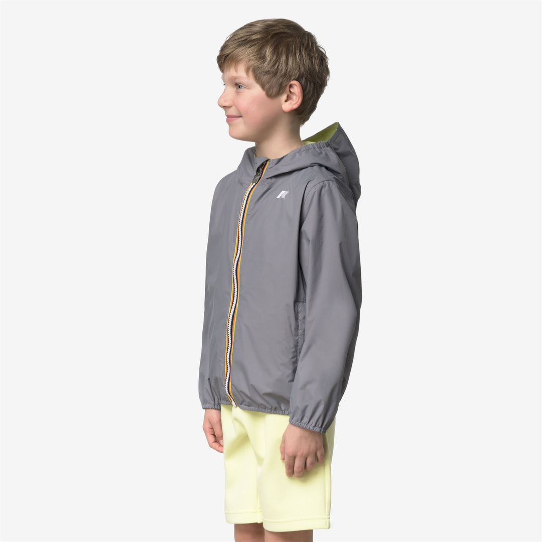 P. JAKE PLUS.2 DOUBLE - Vestes - Court - Garçon - Grey Frost-Yellow Lime main