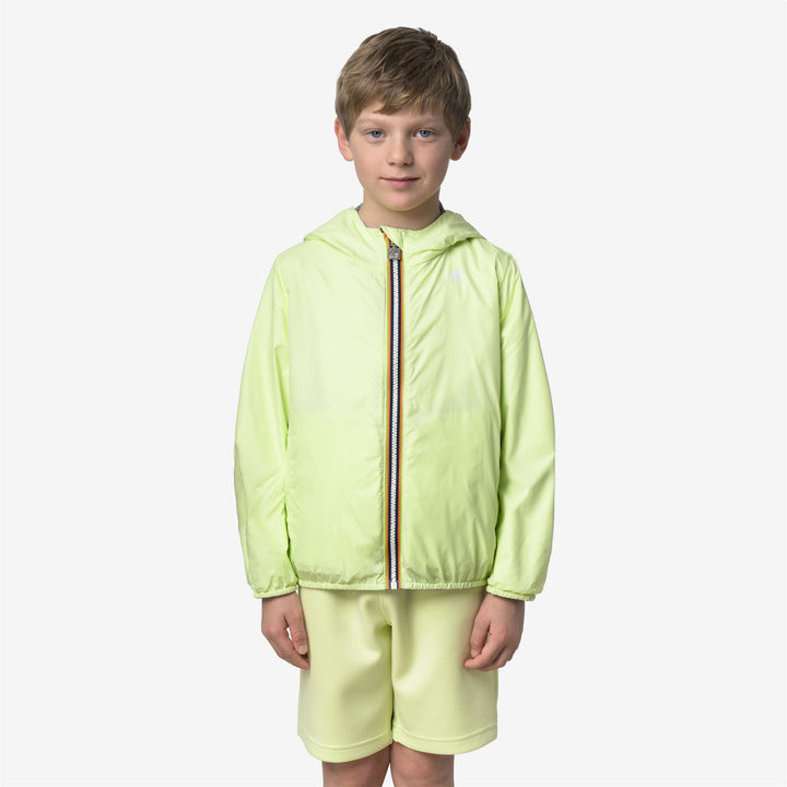 P. JAKE PLUS.2 DOUBLE - Vestes - Court - Garçon - Grey Frost-Yellow Lime 6