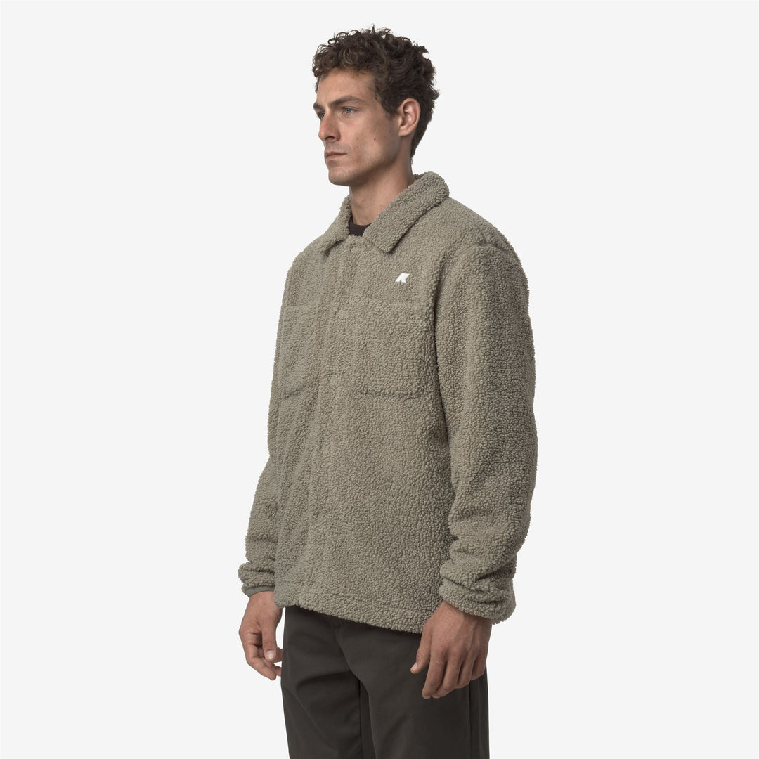 CAMERON SHERPA POLAR - Fleece - Jacket - MAN - Green Oak-Green Oak
