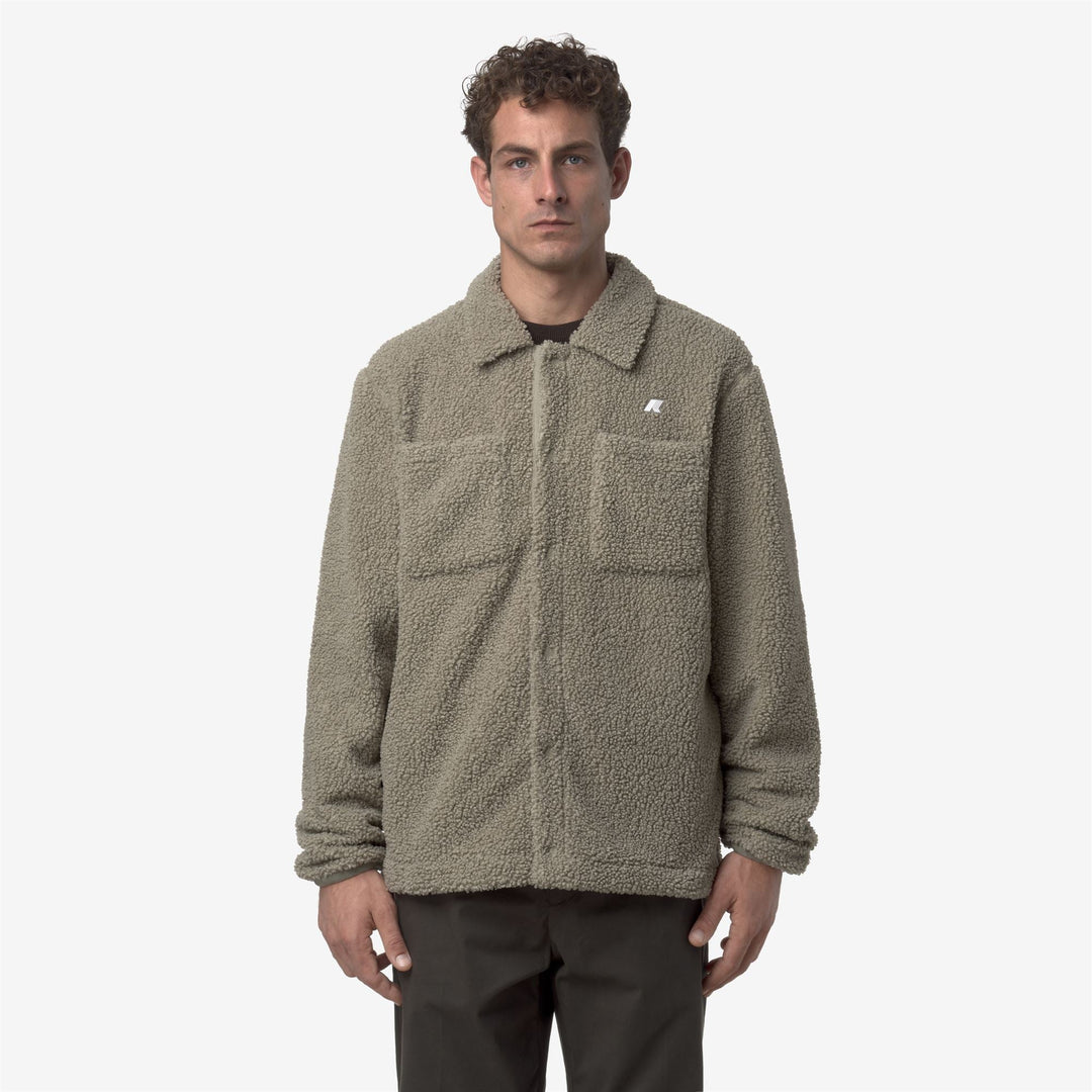 CAMERON SHERPA POLAR - Fleece - Jacket - MAN - Green Oak-Green Oak