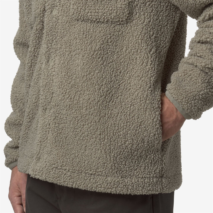 CAMERON SHERPA POLAR - Fleece - Jacket - MAN - Green Oak-Green Oak